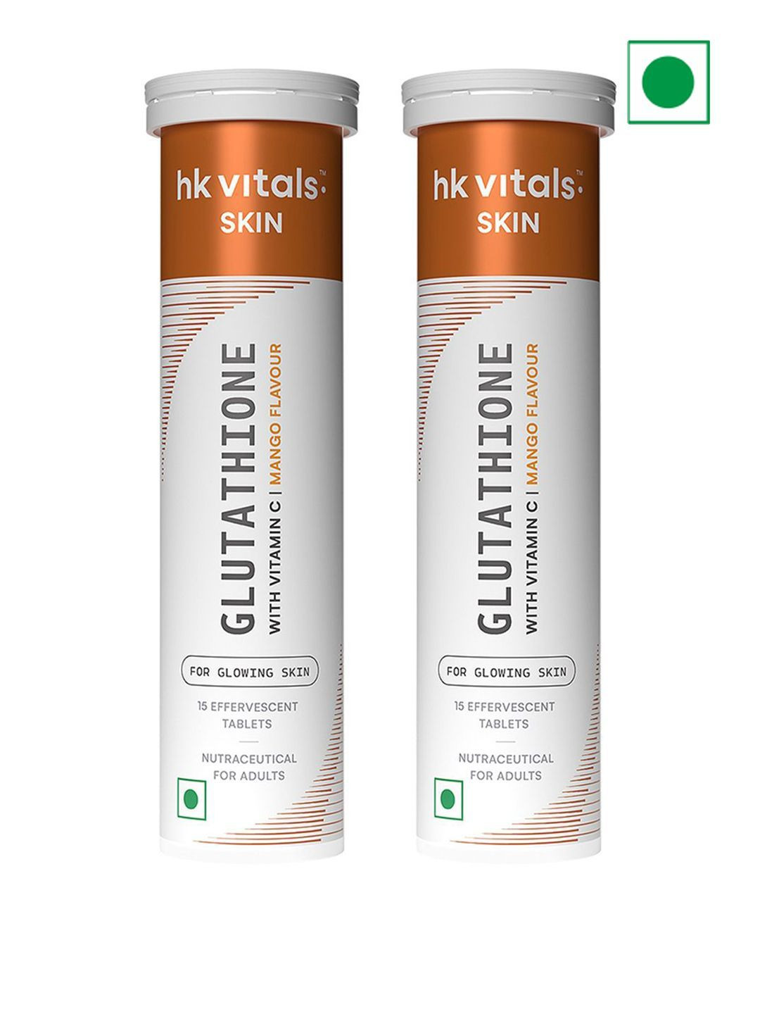 HK VITALS Glutathione, Mango, 2 x 15 Effervescent Tablets