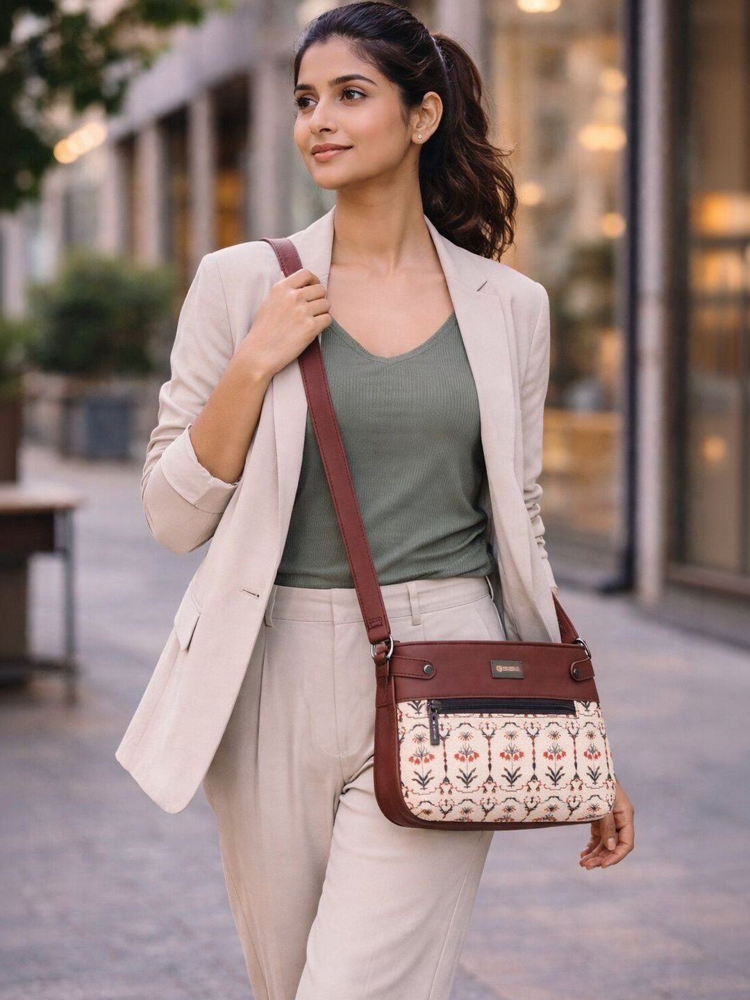 Sibia Bags Madhubani Print Galaxy Sling Bag