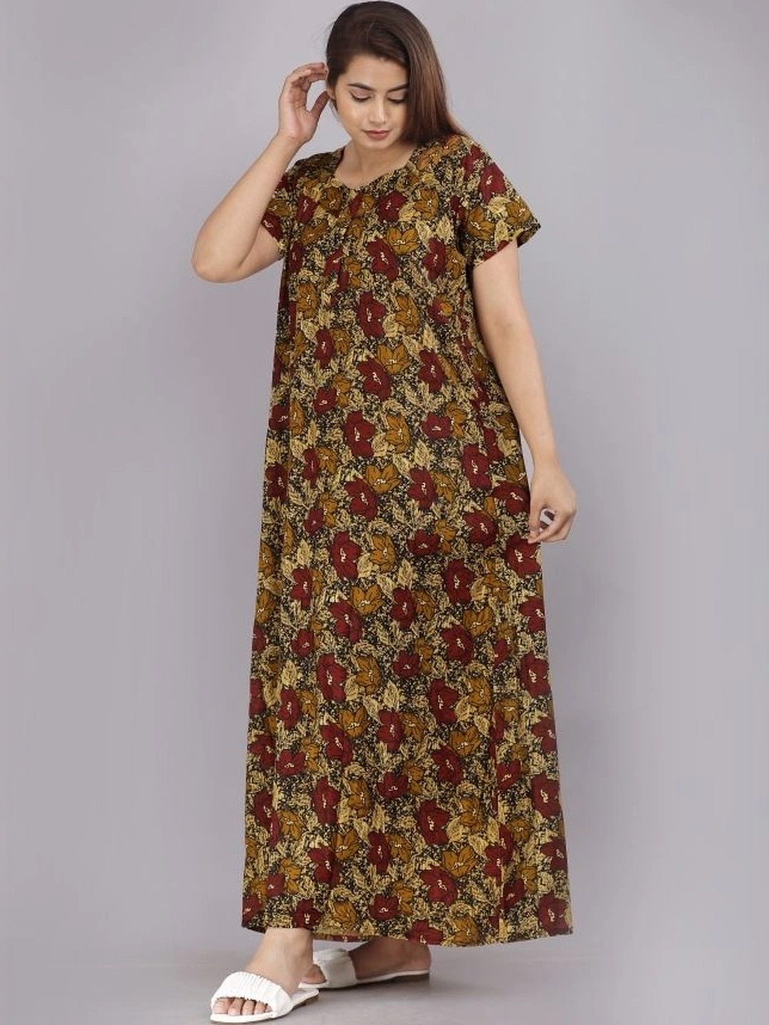 VRSU Printed Maxi Nightdress