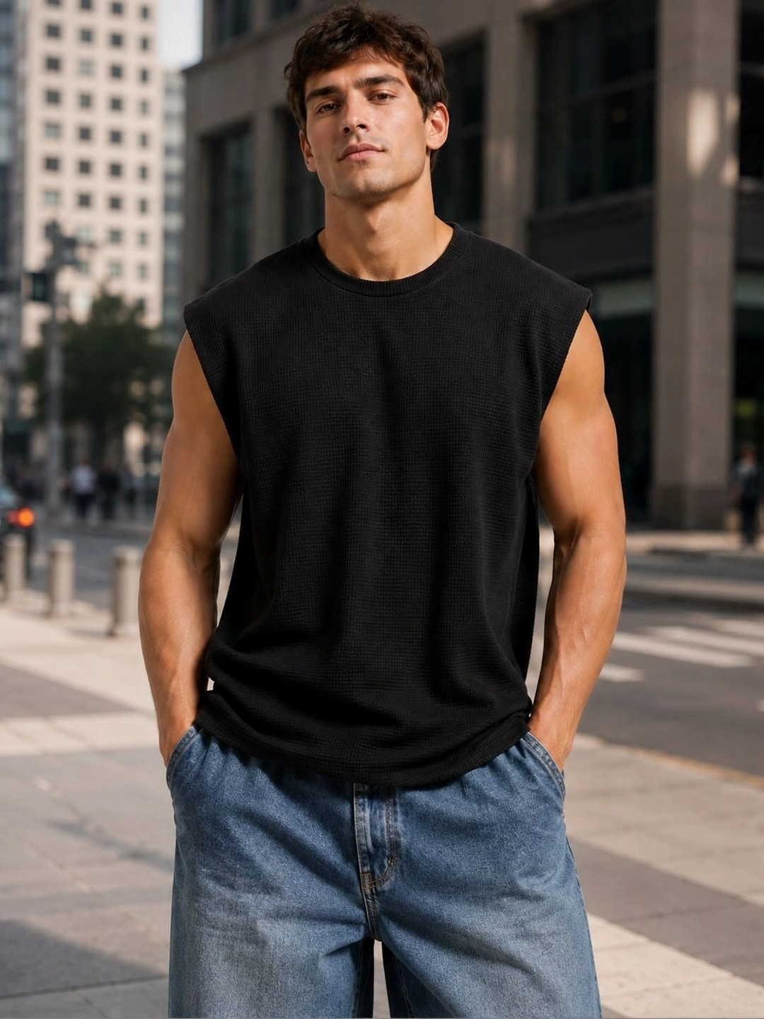 Raxedo Men  Soft Breathable Moisture Control Sleeveless Vest