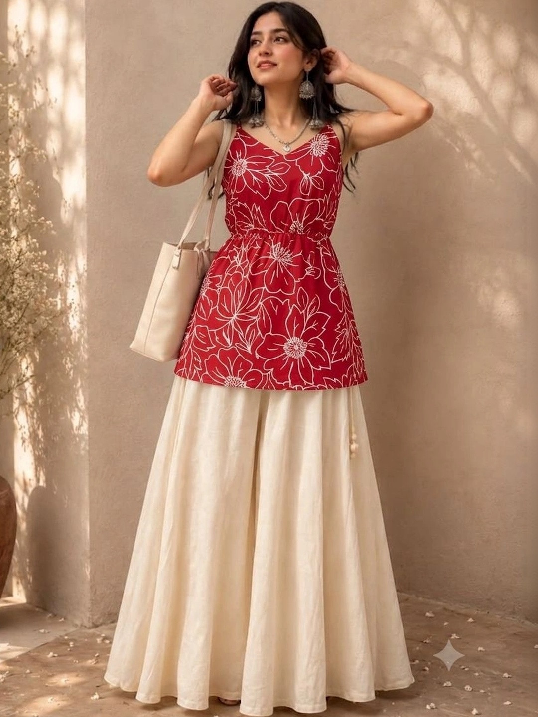 SAICHA Floral Printed Pure Cotton Kurti