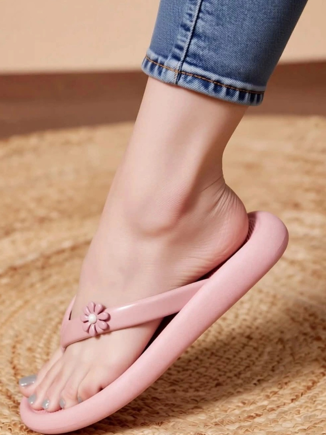 LNT FASHION Women Embellished Thong Flip-Flops