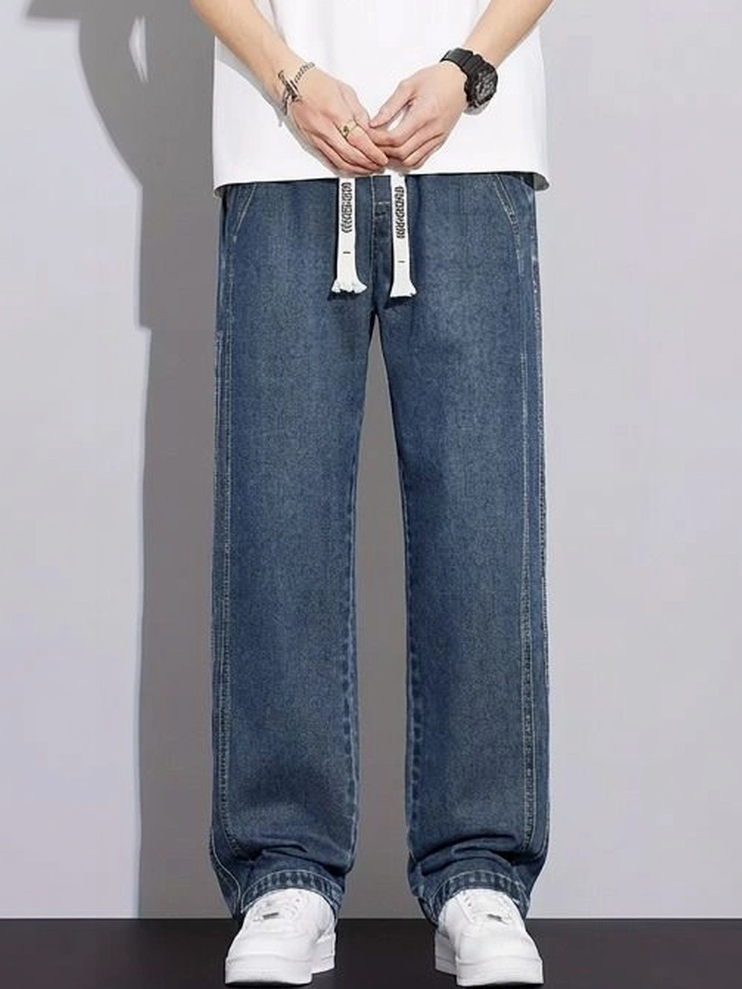 stylefabs Men Jean Jogger Mid-Rise Stretchable Jeans