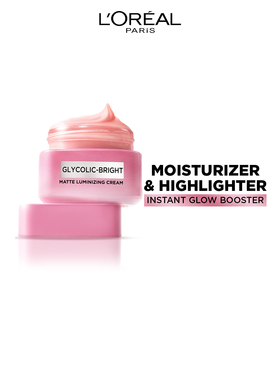 LOreal Paris Glycolic Bright Matte Luminizing Cream to Fade Dark Spots - 15 ml