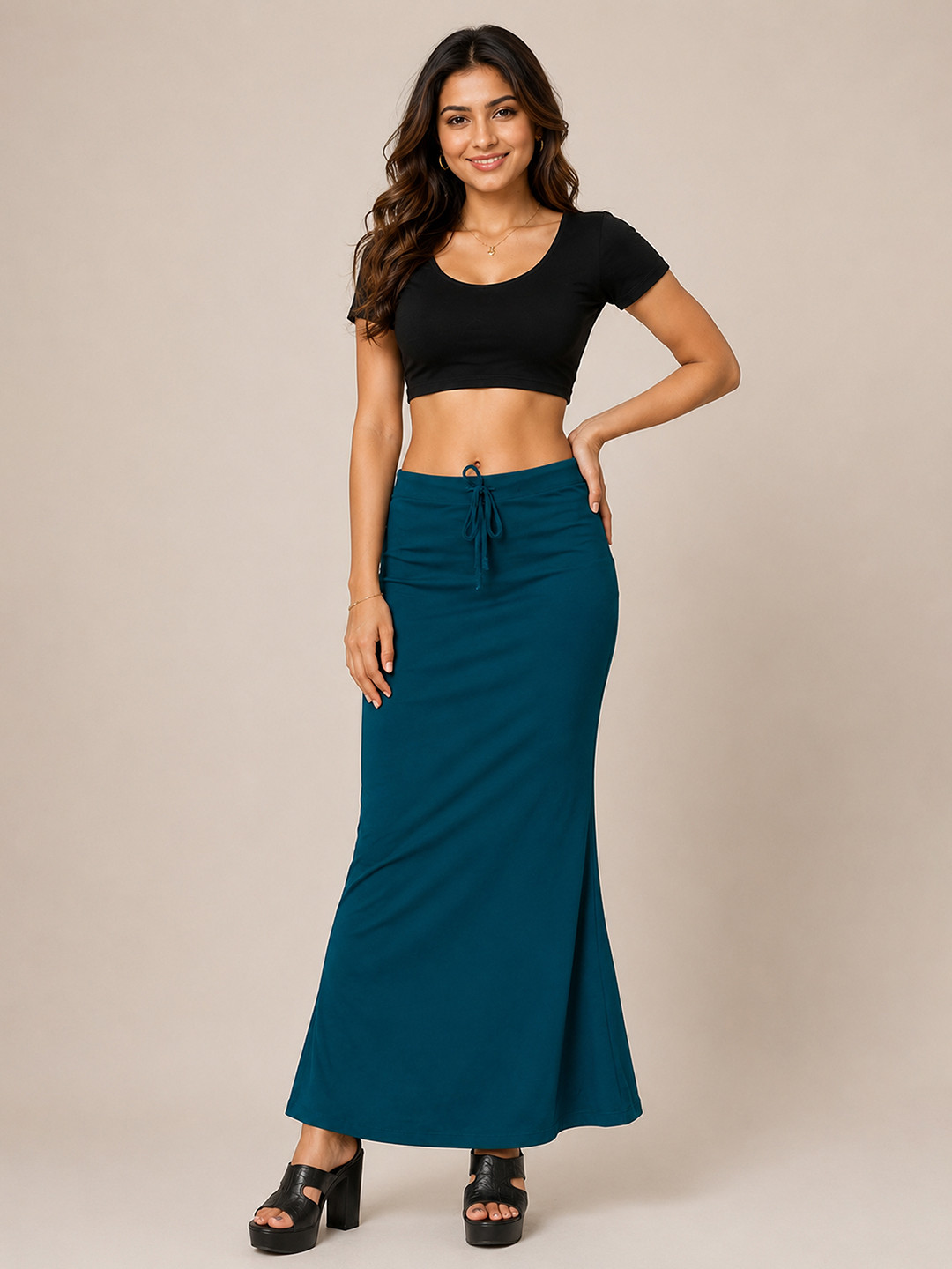 BLESSICA High-Rise Seamless Saree Shapewear