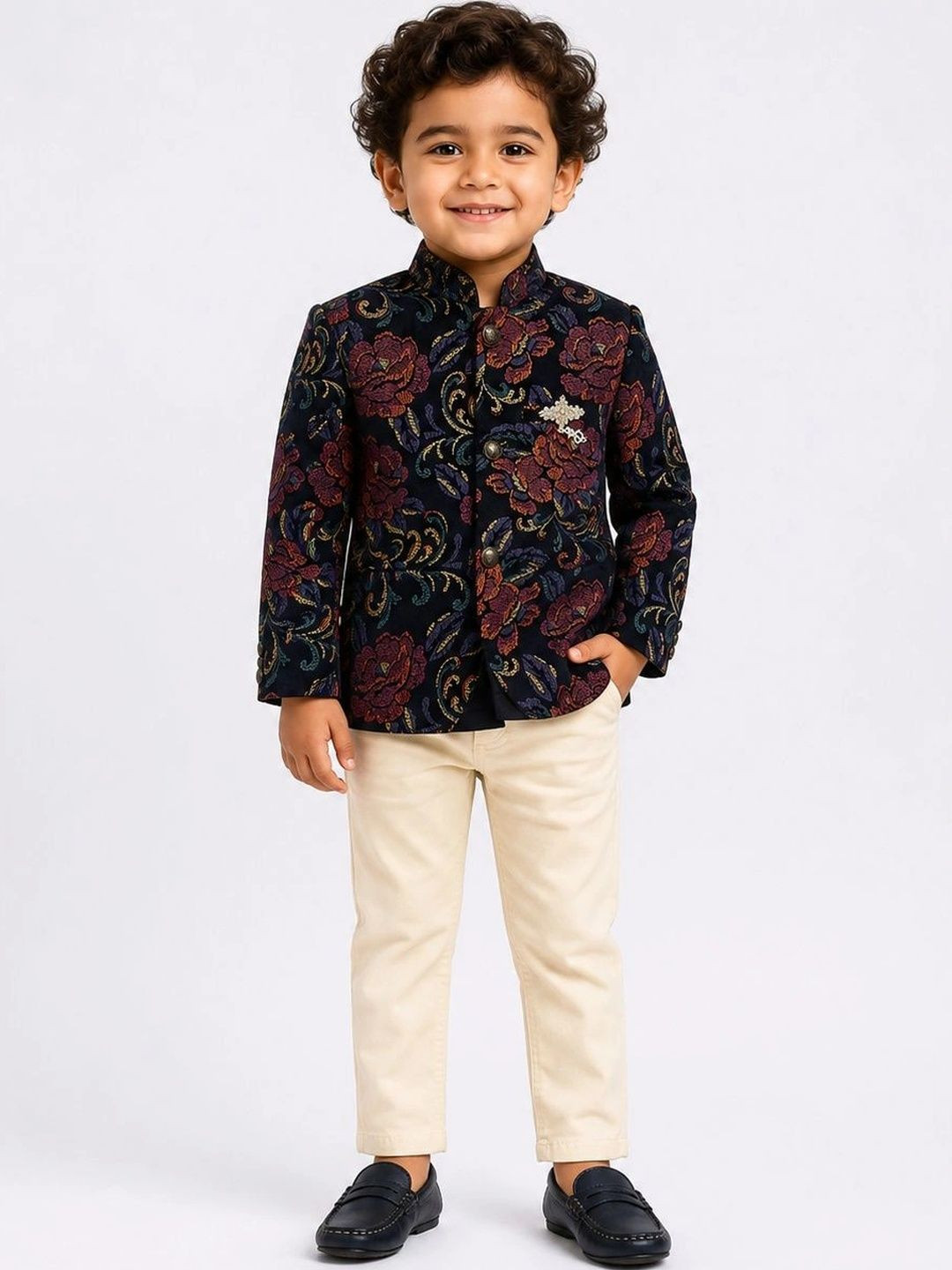 Allkind Boys Printed Coat with Trousers