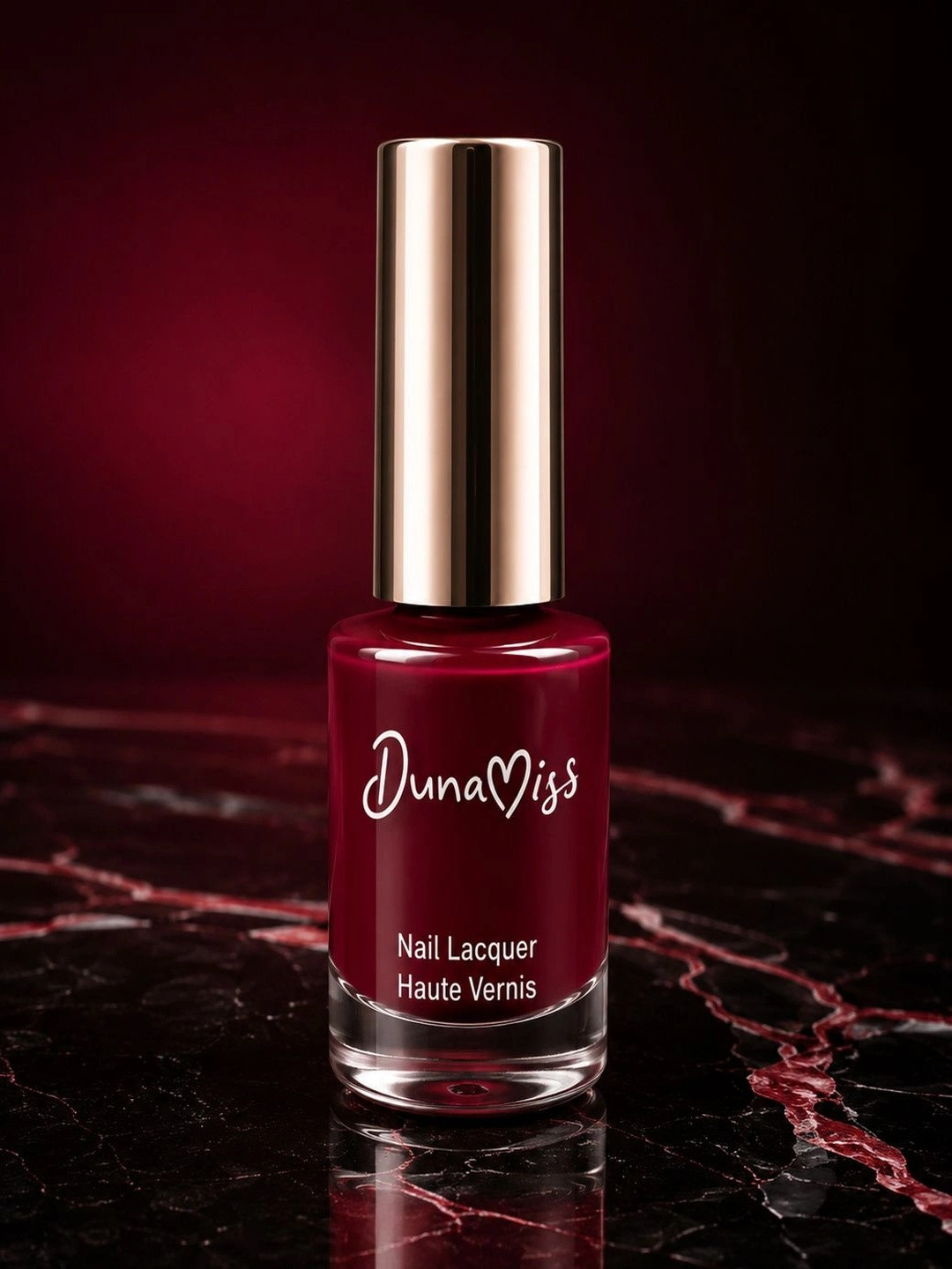 Dunamiss Cosmetics Long Lasting Vitamin E Nail Lacquer Wine O Clock Deep Gloss Finish 6 ml