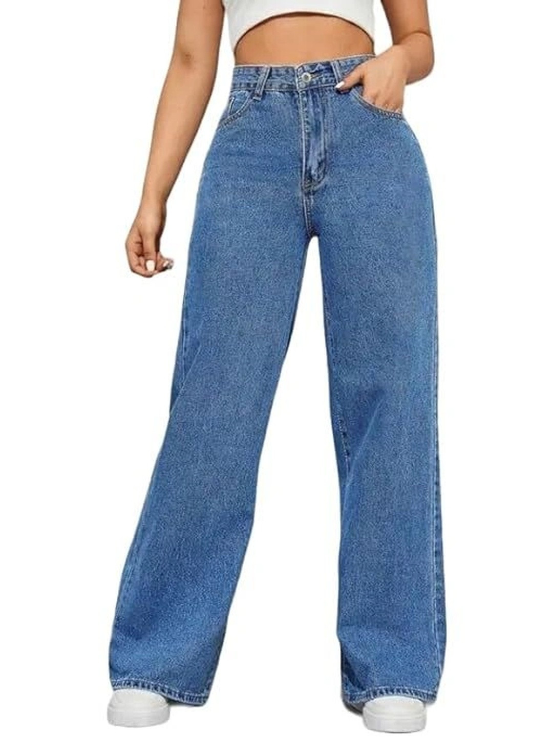 Riacult Women Vapour Straight Fit High-Rise Stretchable Jeans