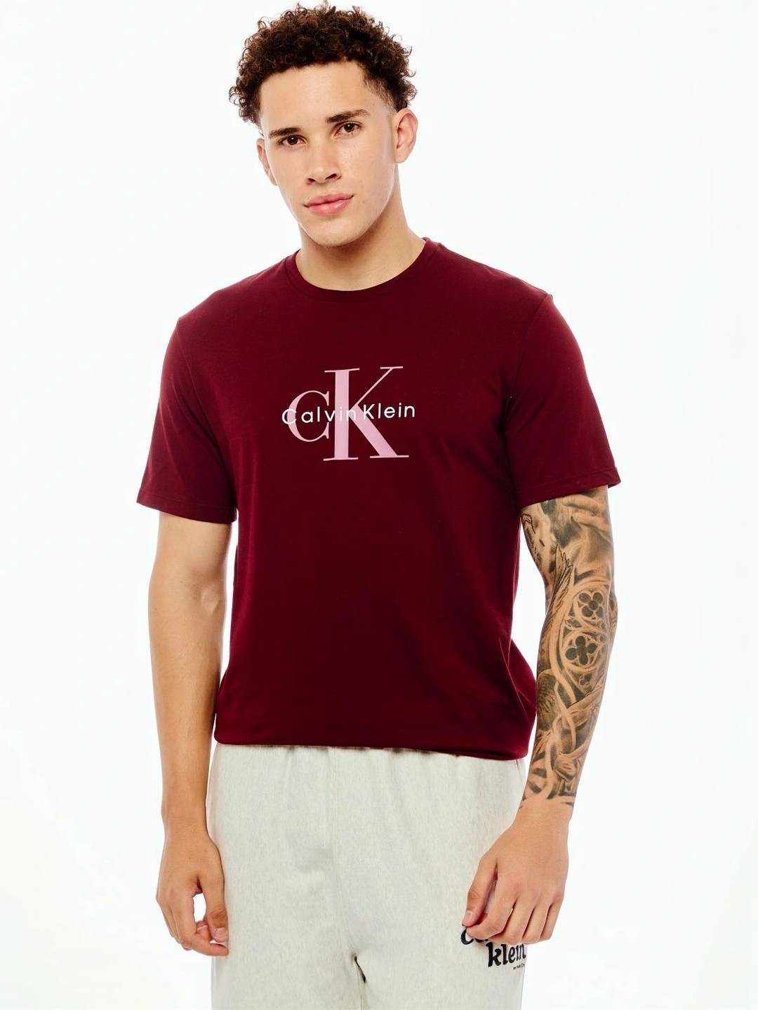 Calvin Klein Jeans Men Brand Logo Printed T-shirt