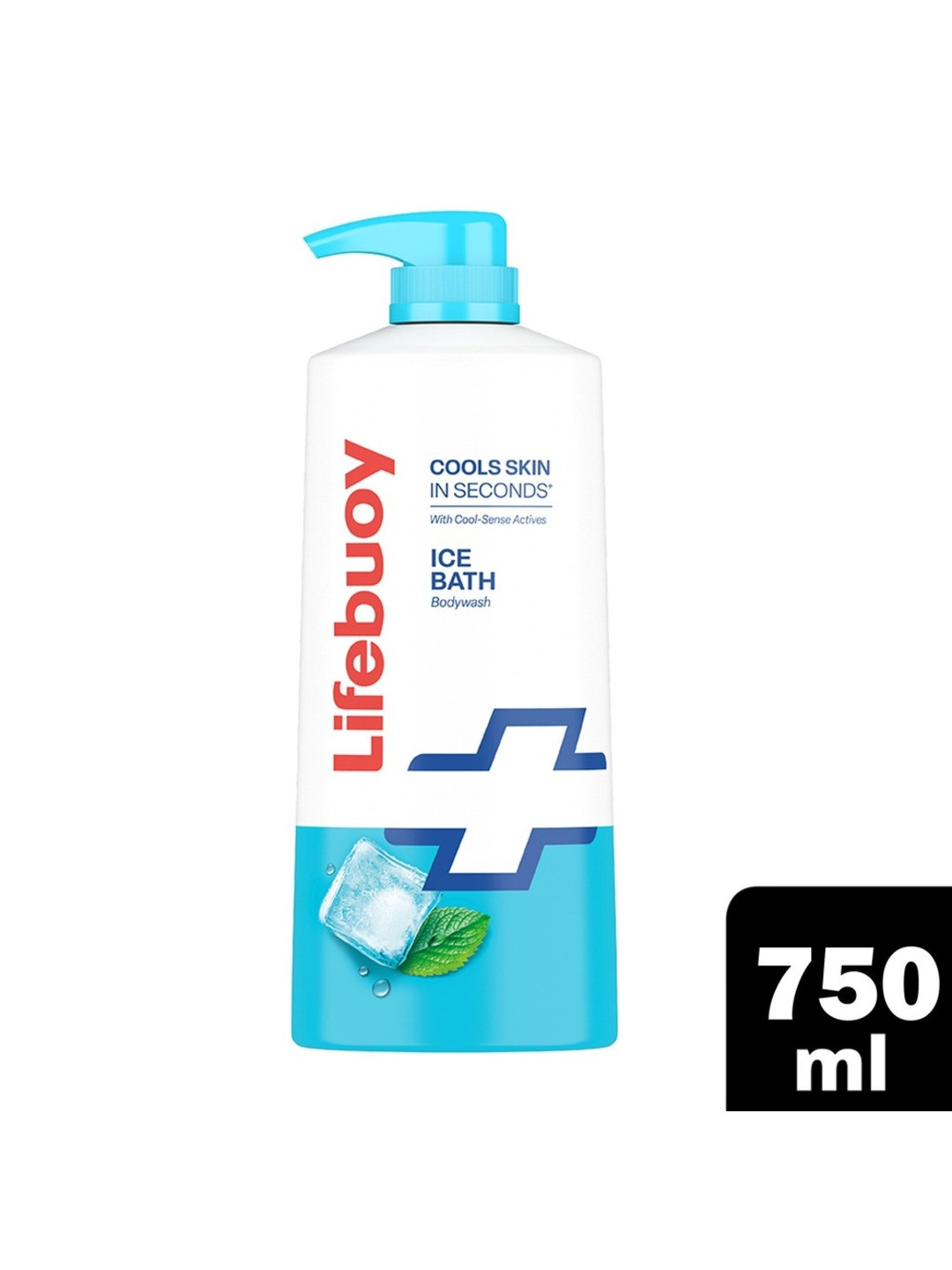 Lifebuoy Ice Bath Body Wash with Menthol & Cool Sense Actives for Heat Relief - 750 ml