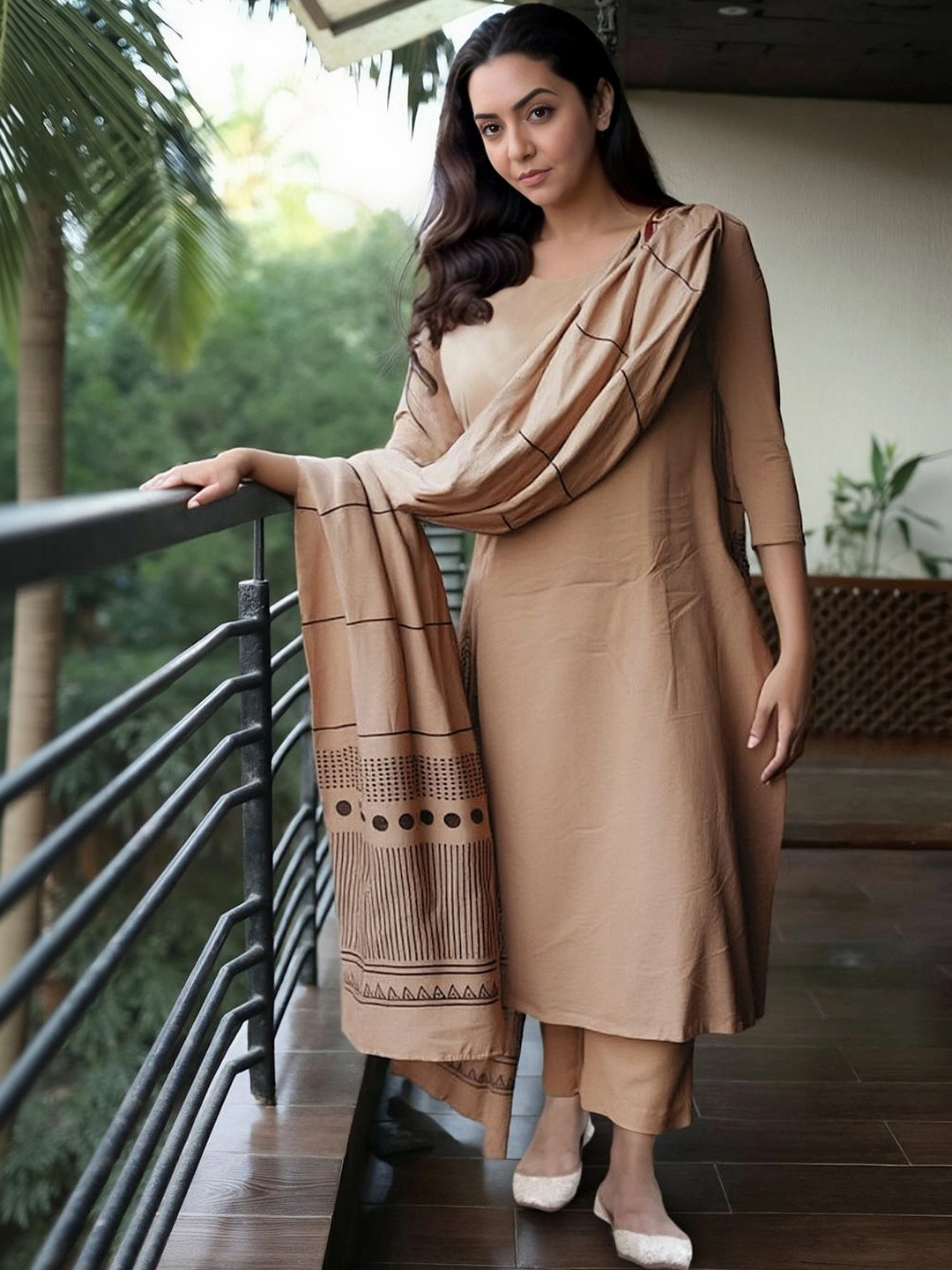 PITRIS Women Regular Kurta with Trousers & With Dupatta