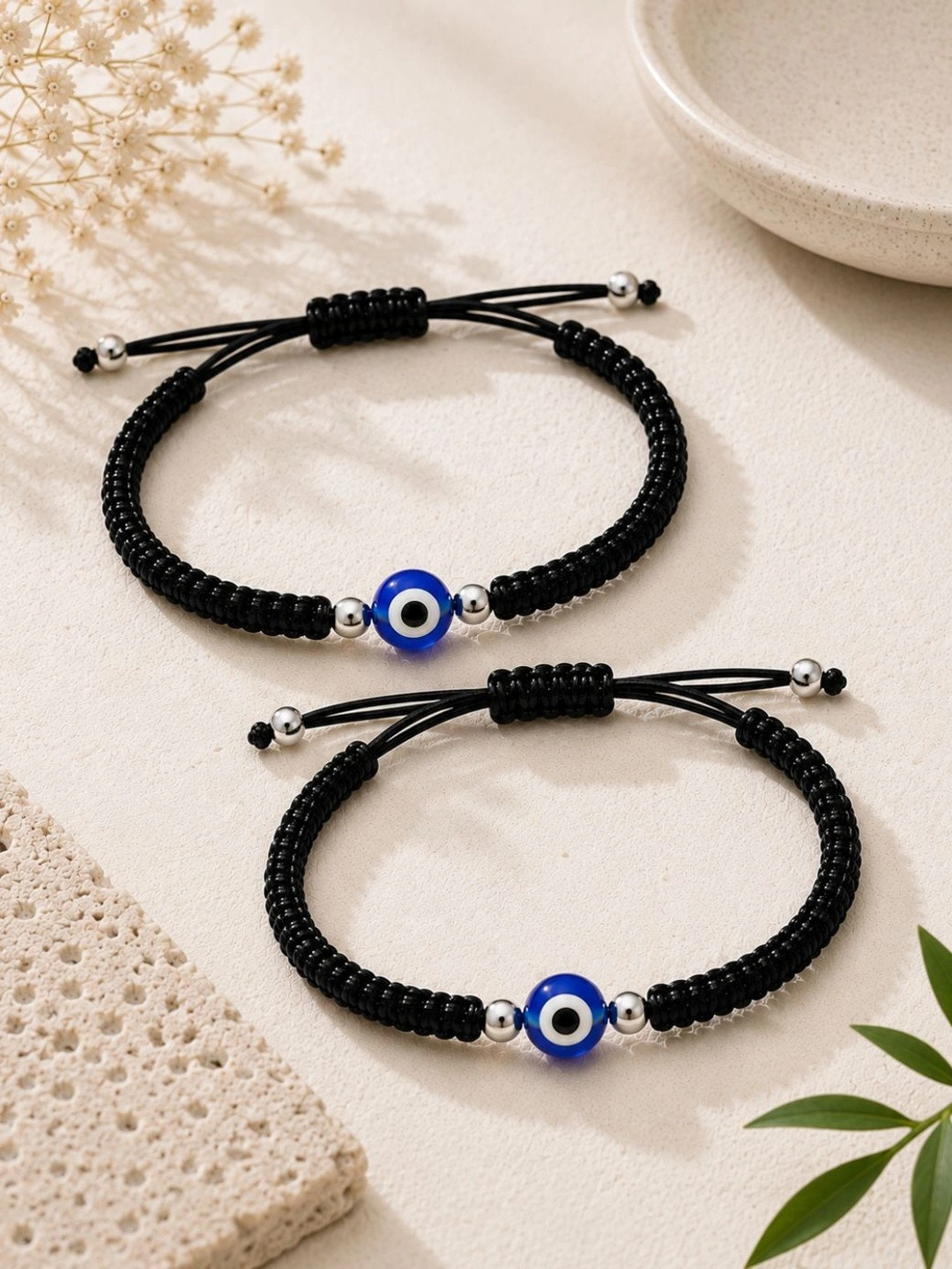 VIRAASI Women Silver-Plated Artificial Stones and Beads Anklet