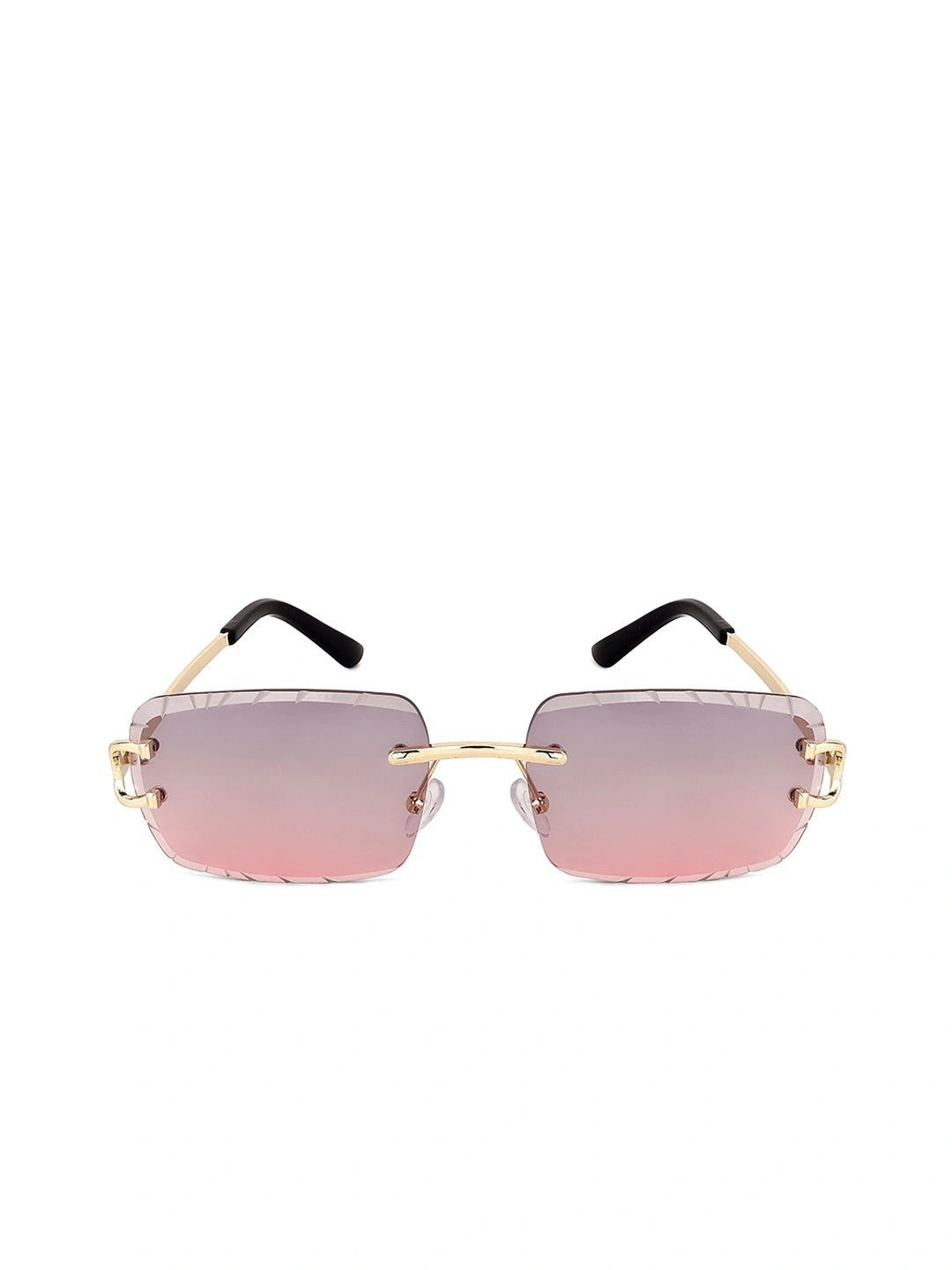PELLE LUXUR Unisex Rectangle Sunglasses PLSG8139-Pink