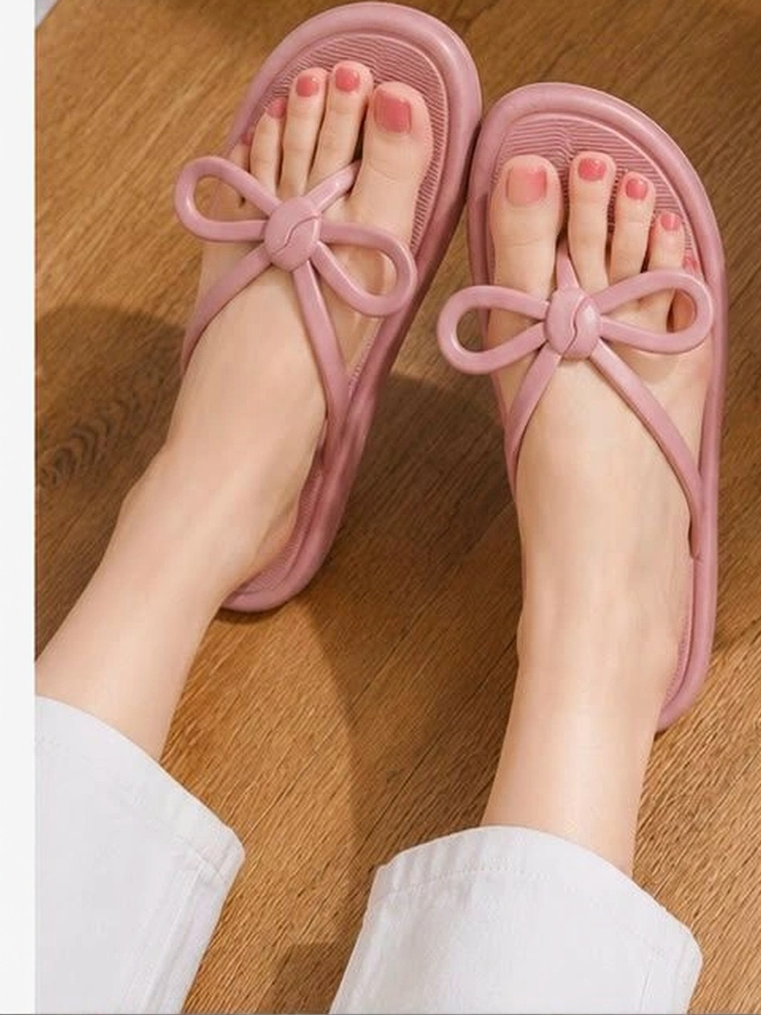 LNT FASHION Women Embellished Thong Flip-Flops