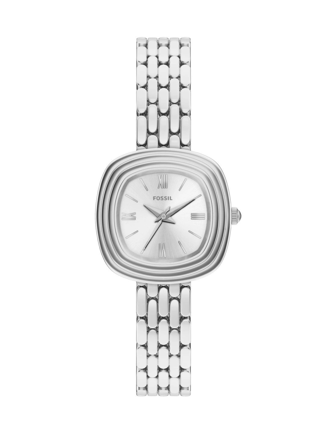 Fossil Women Brass Dial & Stainless Steel Bracelet Style Straps Analogue Watch ES5508