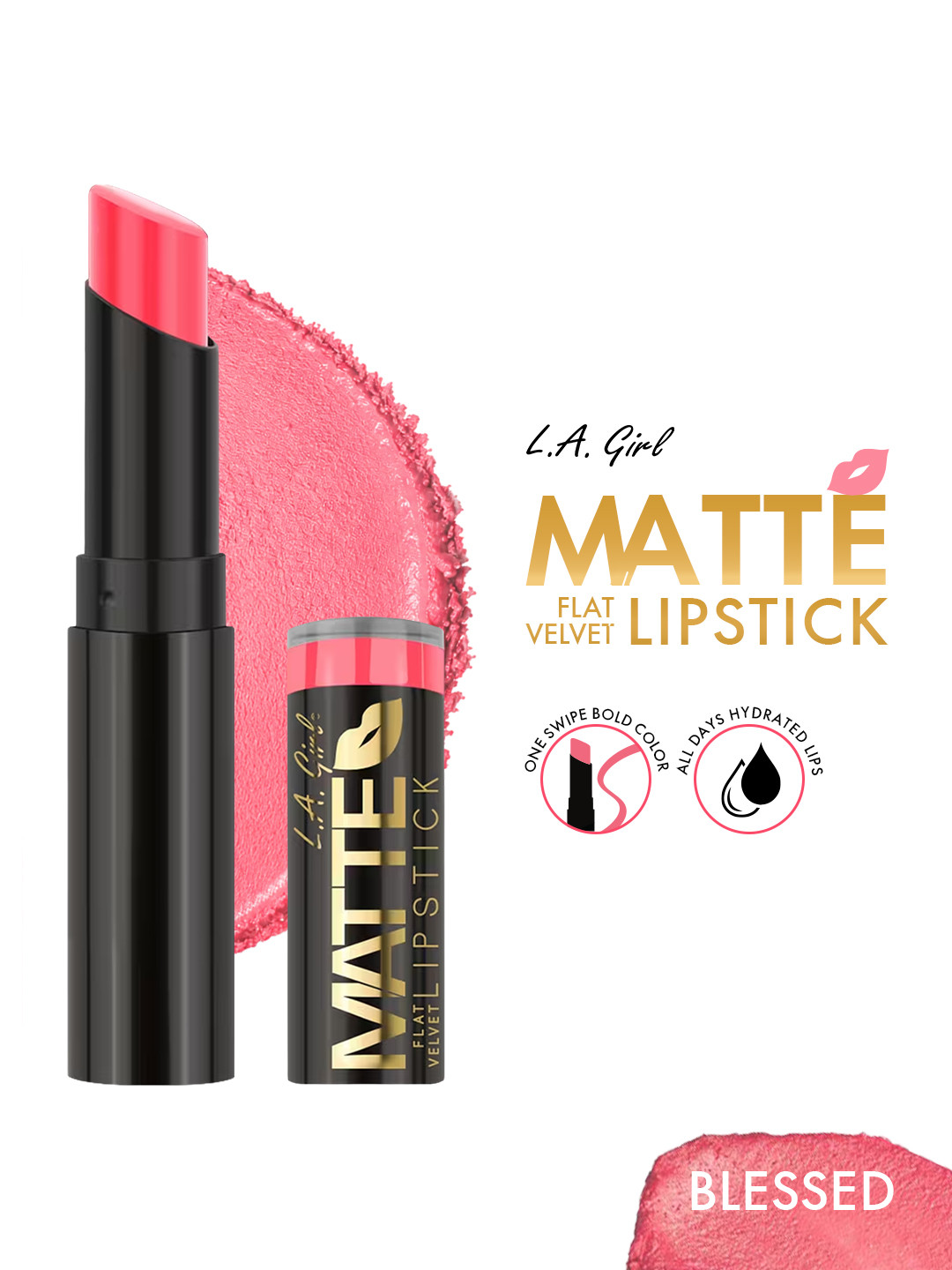 L.A. Girl Blessed Flat Velvet Matte Lipstick