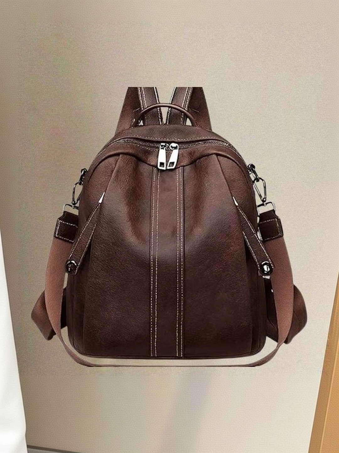 womenbuzz Women Contrast Detail Backpack