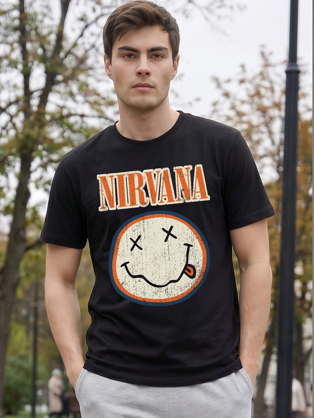 LITWAY Men Printed T-shirt