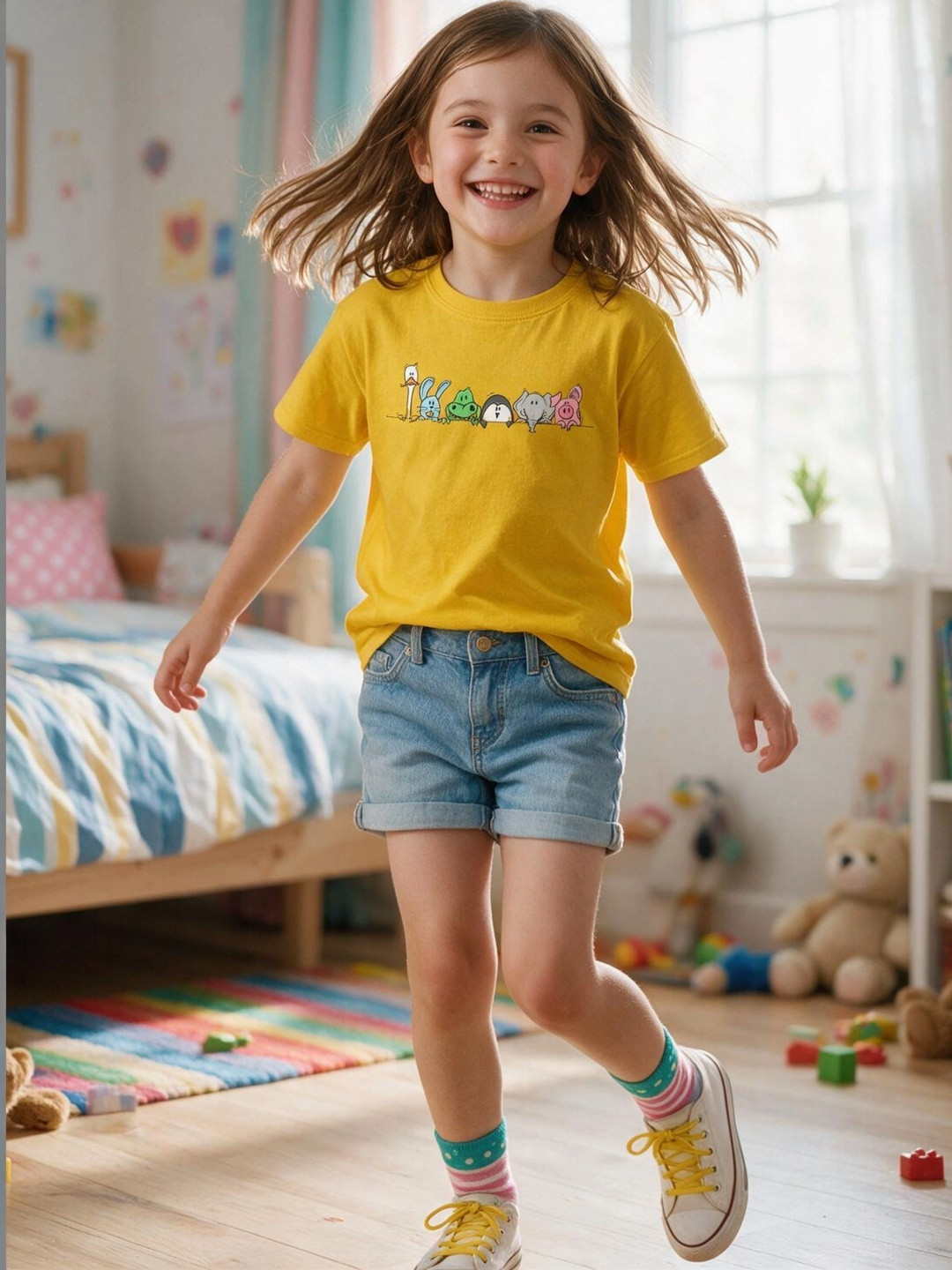 YK Kids Graphic Printed T-shirt