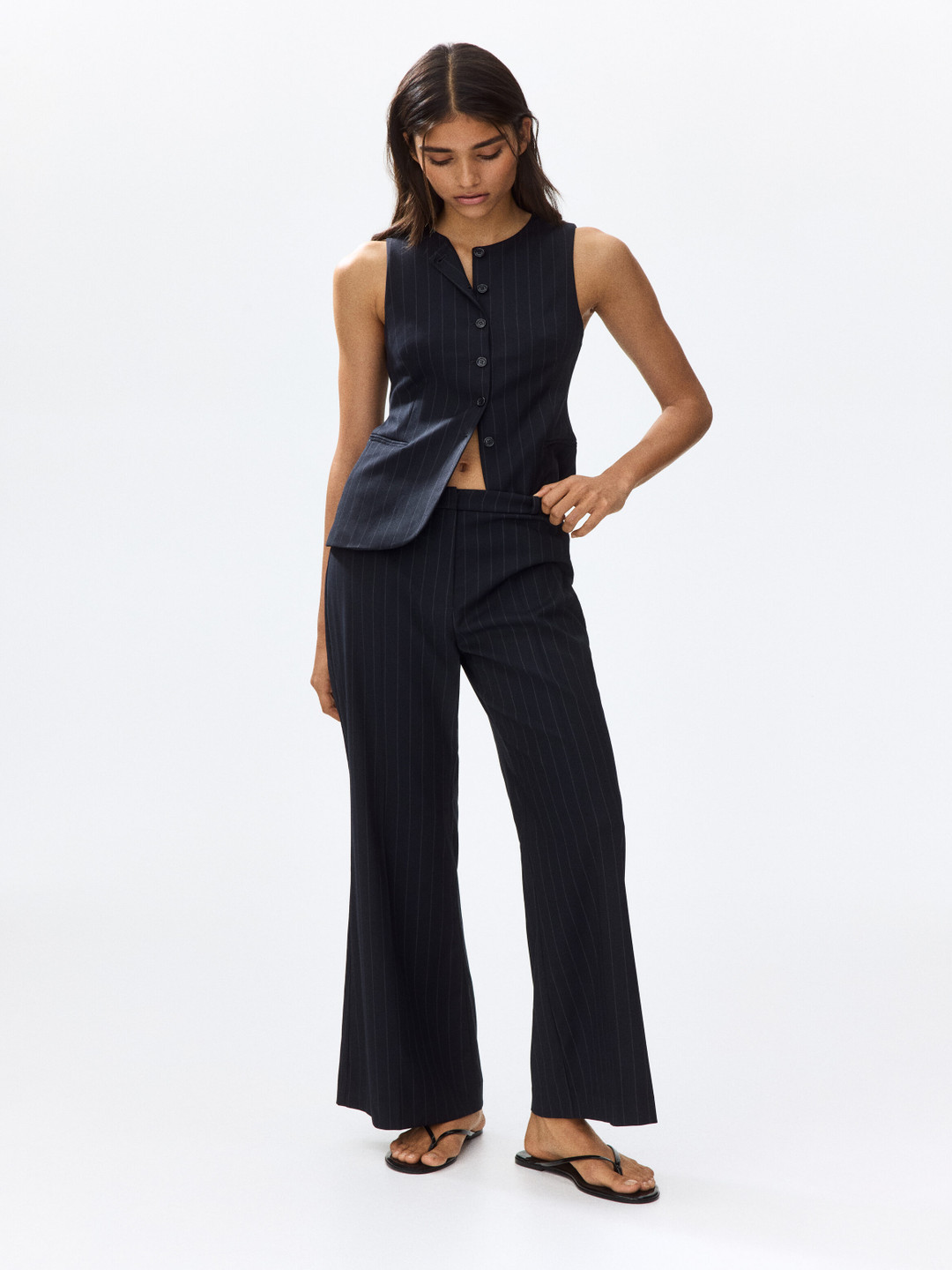 H&M Flared Tailored Trousers