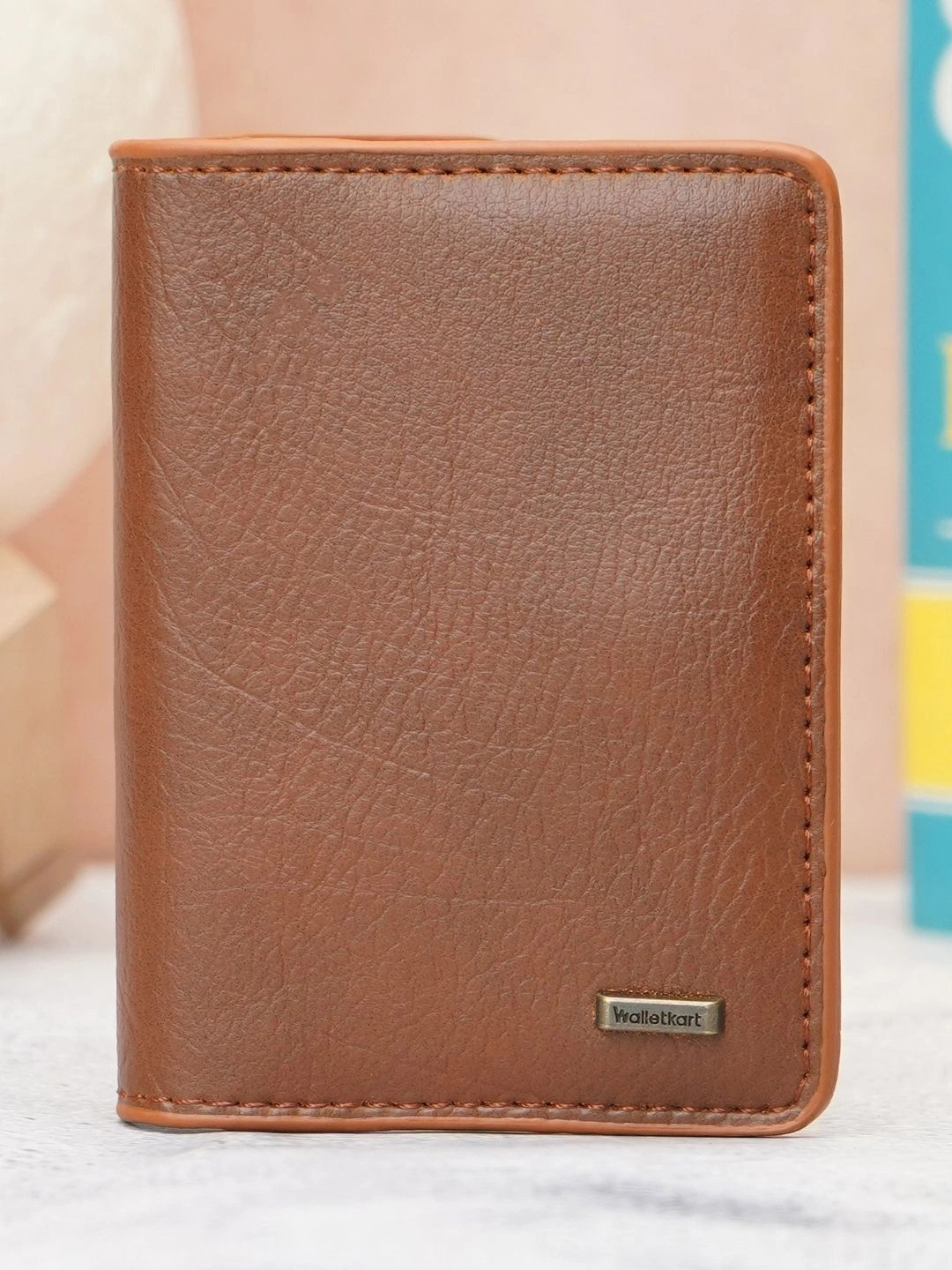 WALLETKART Men Textured Leather Two Fold Wallet