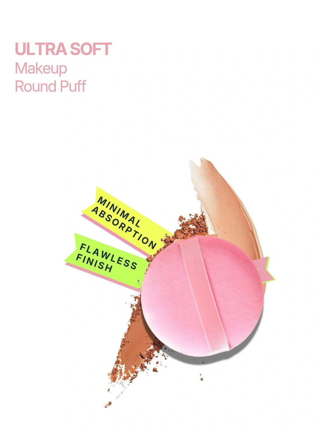 Makeup By Siti Natural Look Round Medium Cotton Soft Puff