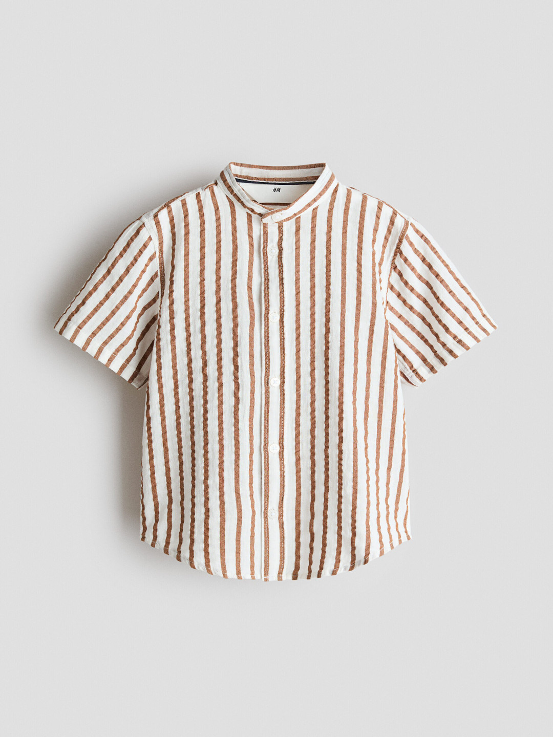 H&M Cotton Seersucker Grandad Shirt