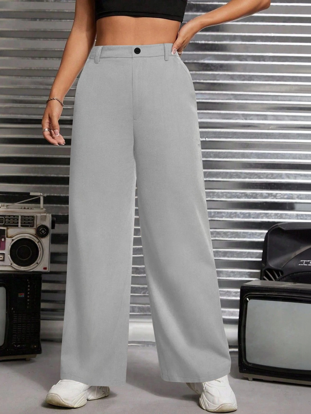 Mast & Harbour Women High-Rise Trousers