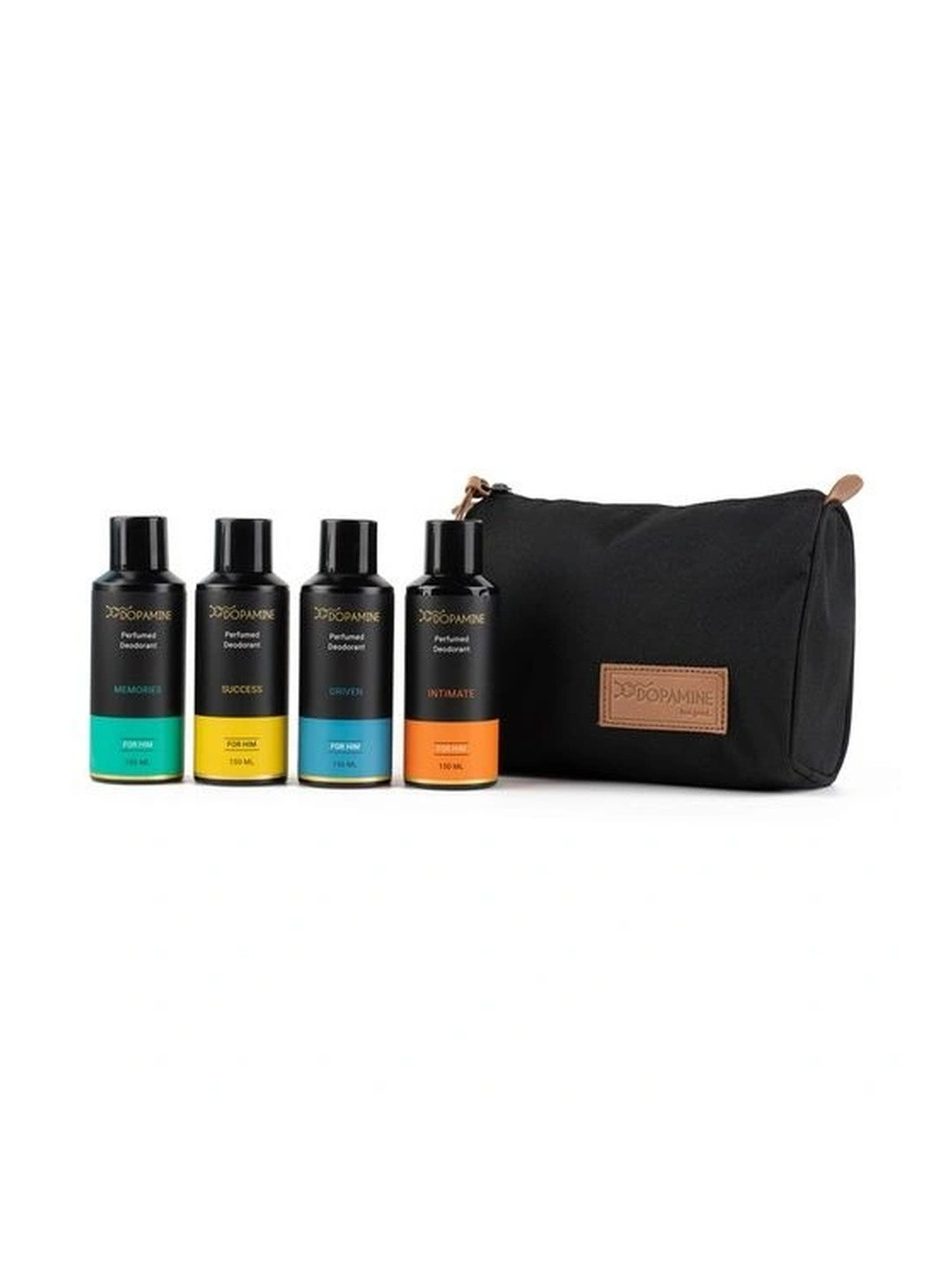DOPAMINE Men Set Of 4 Memories Success Driven & Intimate Deodorants 150 Ml Each With Pouch