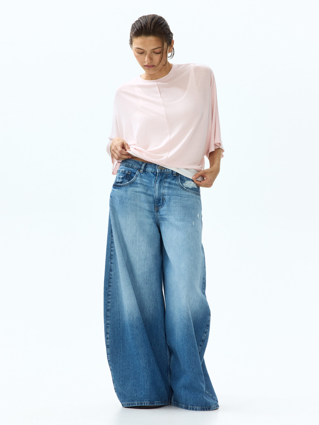 H&M Women Dolman Sleeves T-shirt