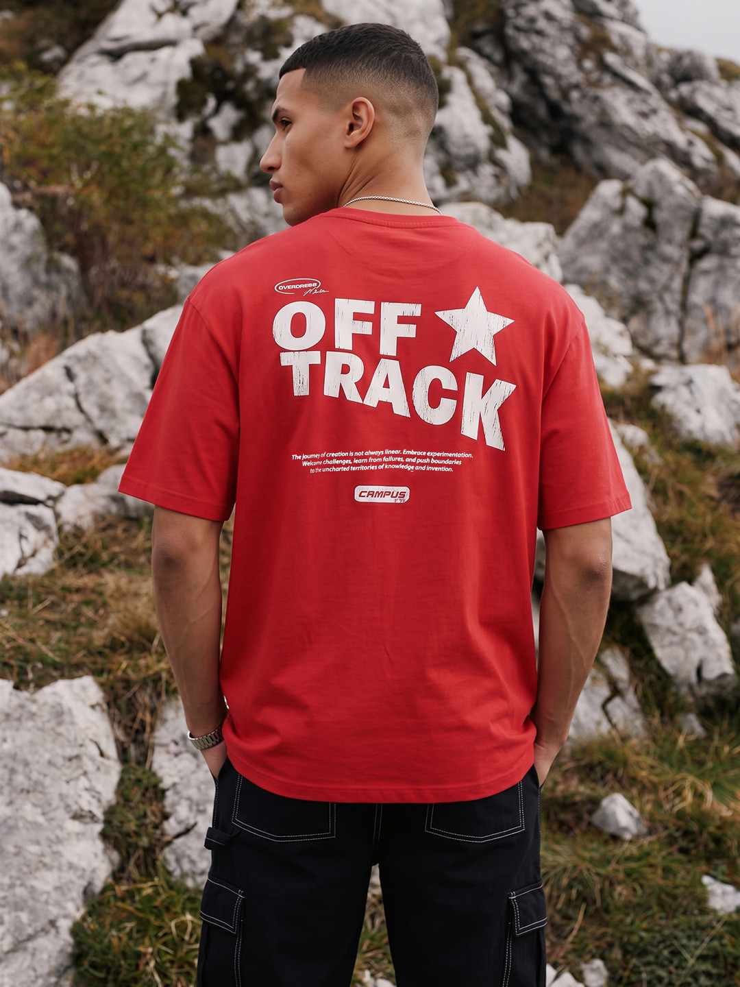 The Roadster Life Co. Oversized Printed T-shirt