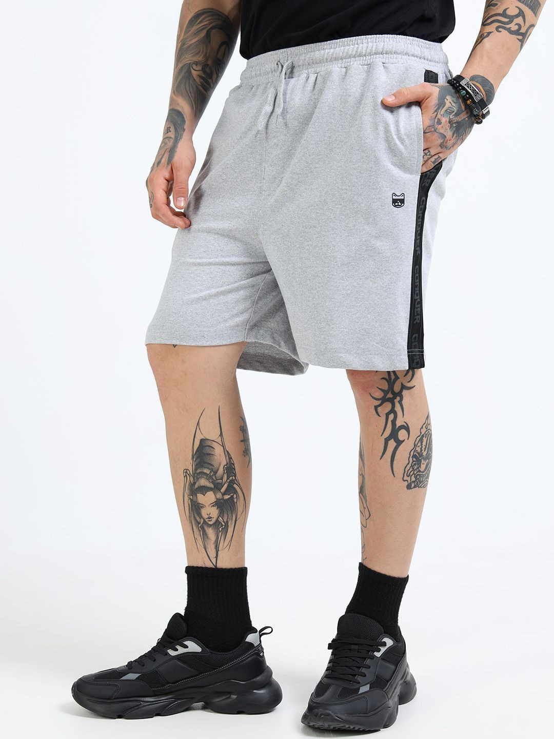 glitchez Men Self Design Outdoor Shorts