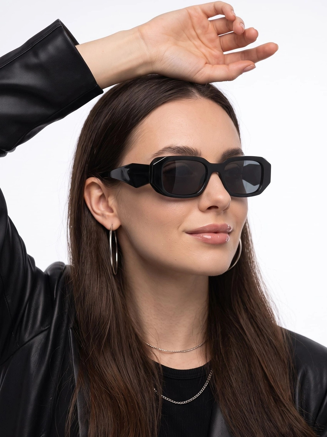 RORCE Women Rectangle Sunglasses with UV Protected Lens