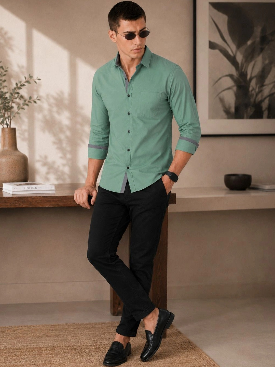 AGNIVAR COLLECTION Men Comfort Casual Shirt