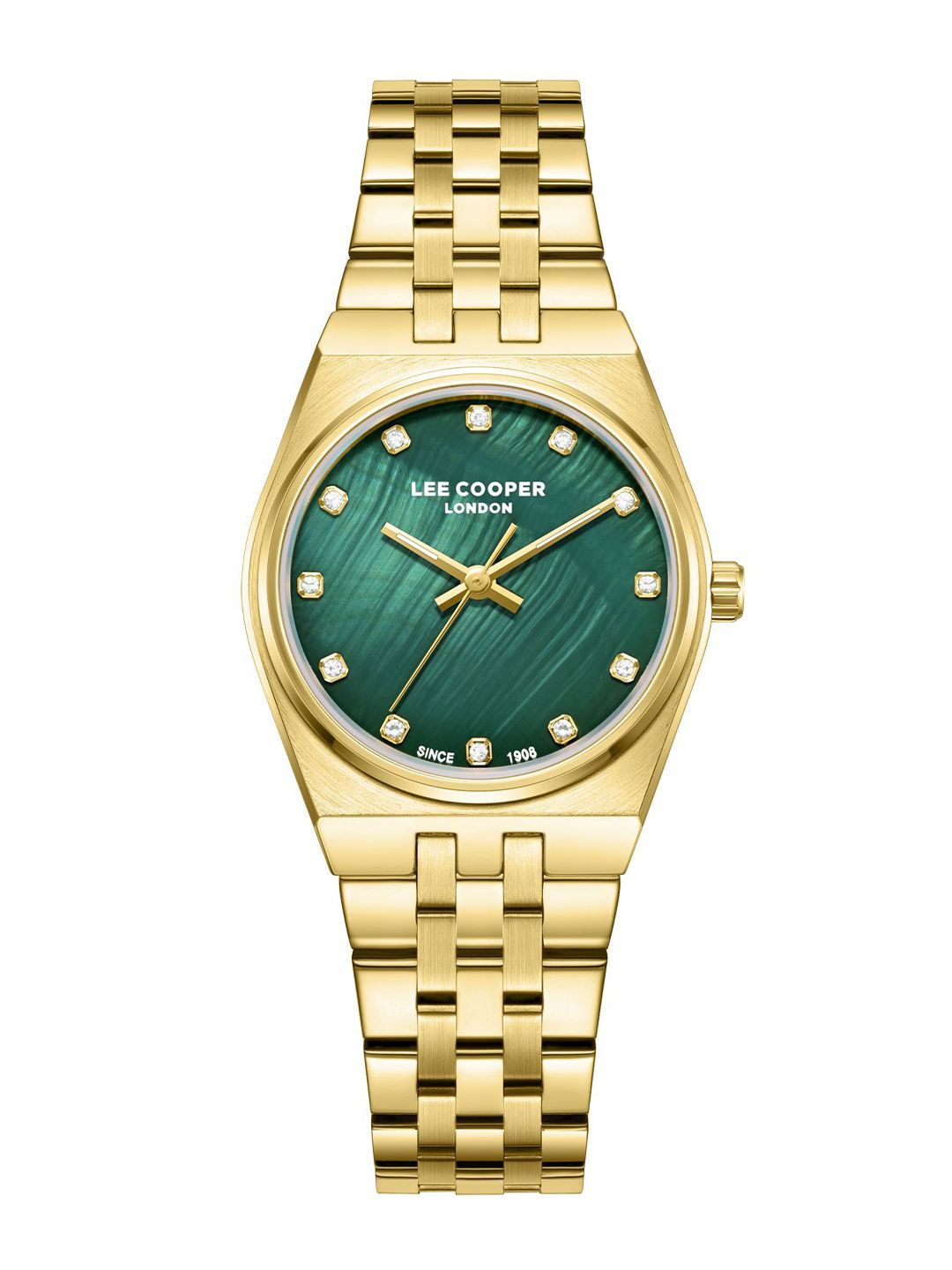 Lee Cooper Women Brass Dial & Stainless Steel Bracelet Style Straps Analogue Watch LC08204.170