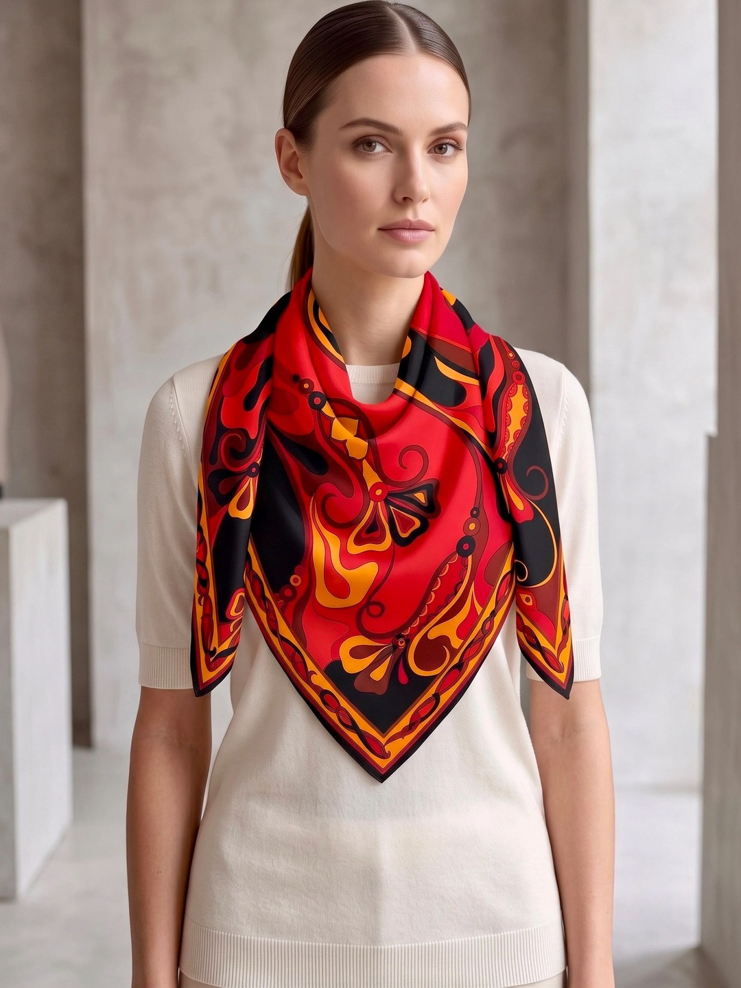 XWAGER Women Printed Scarf
