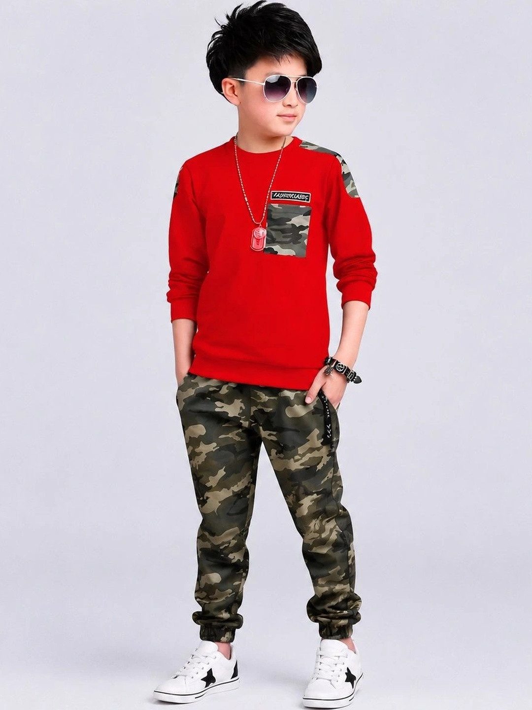 Sagar Impex Printed Cotton Blend Clothing Set