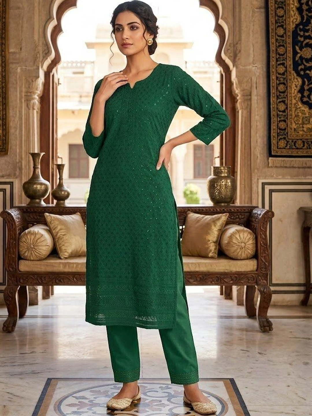 HERE&NOW X Minu Fashions Women Kurta