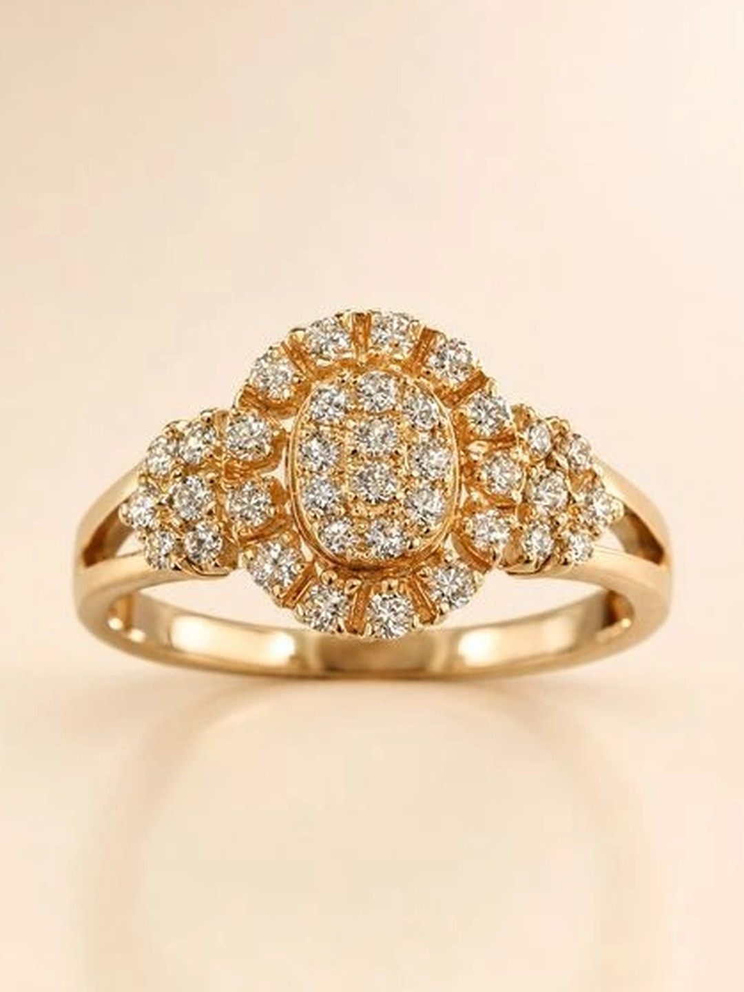 Zeraki Jewels Women Rose Gold-Plated Finger Ring