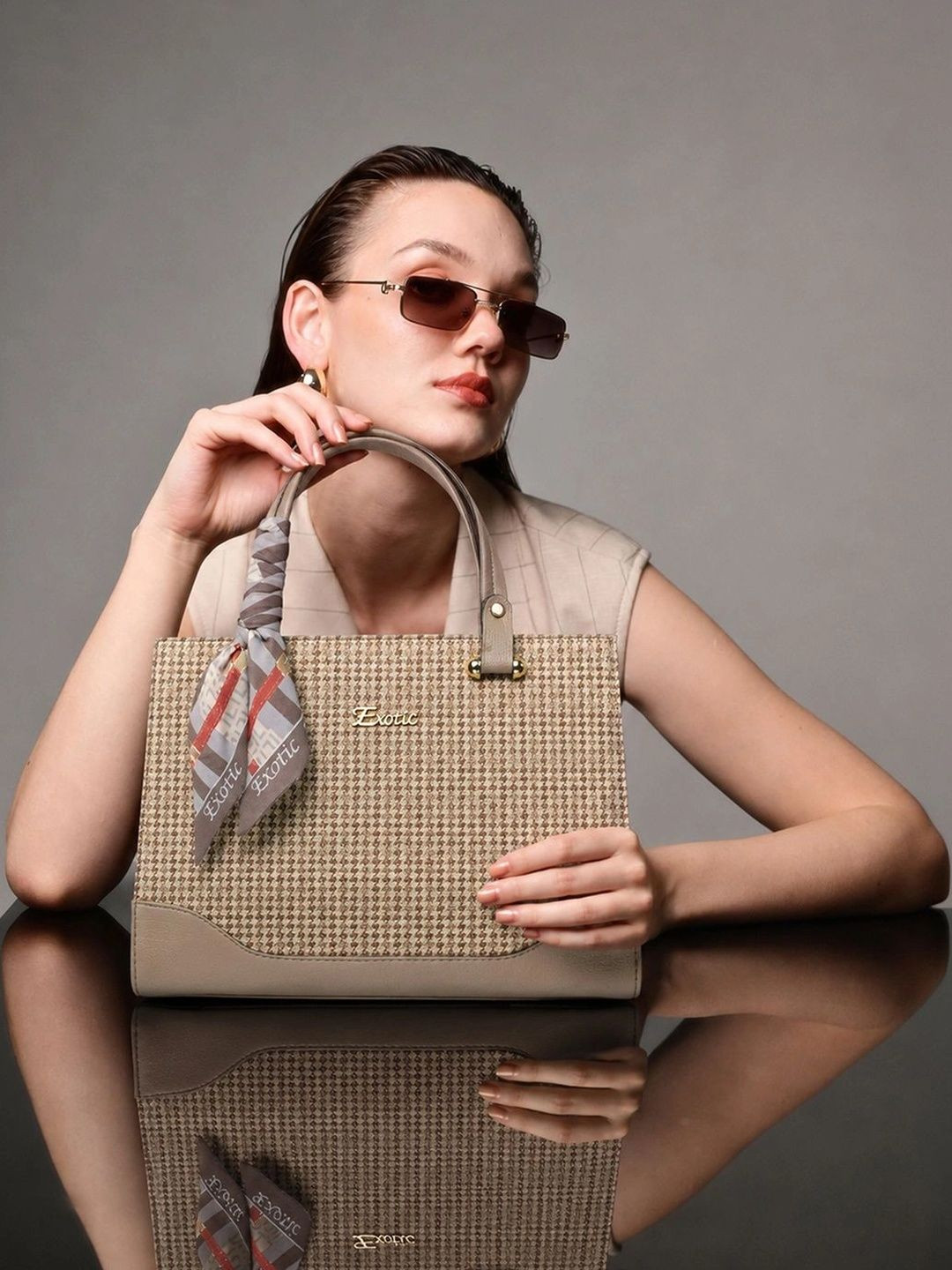 Exotic Textured Structured Handheld Bag