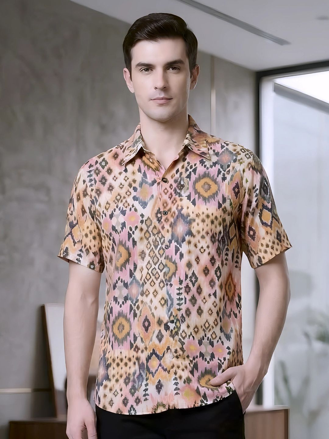IKRASS Men Animal Printed Casual Shirt