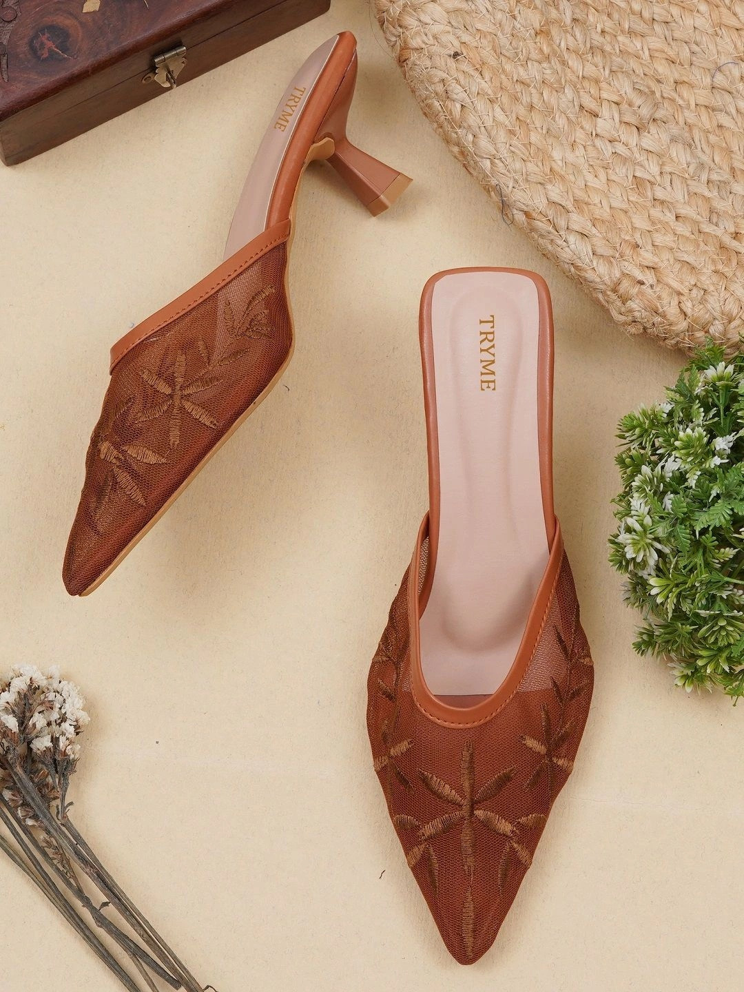 Try Me Party Slim Heeled Mules