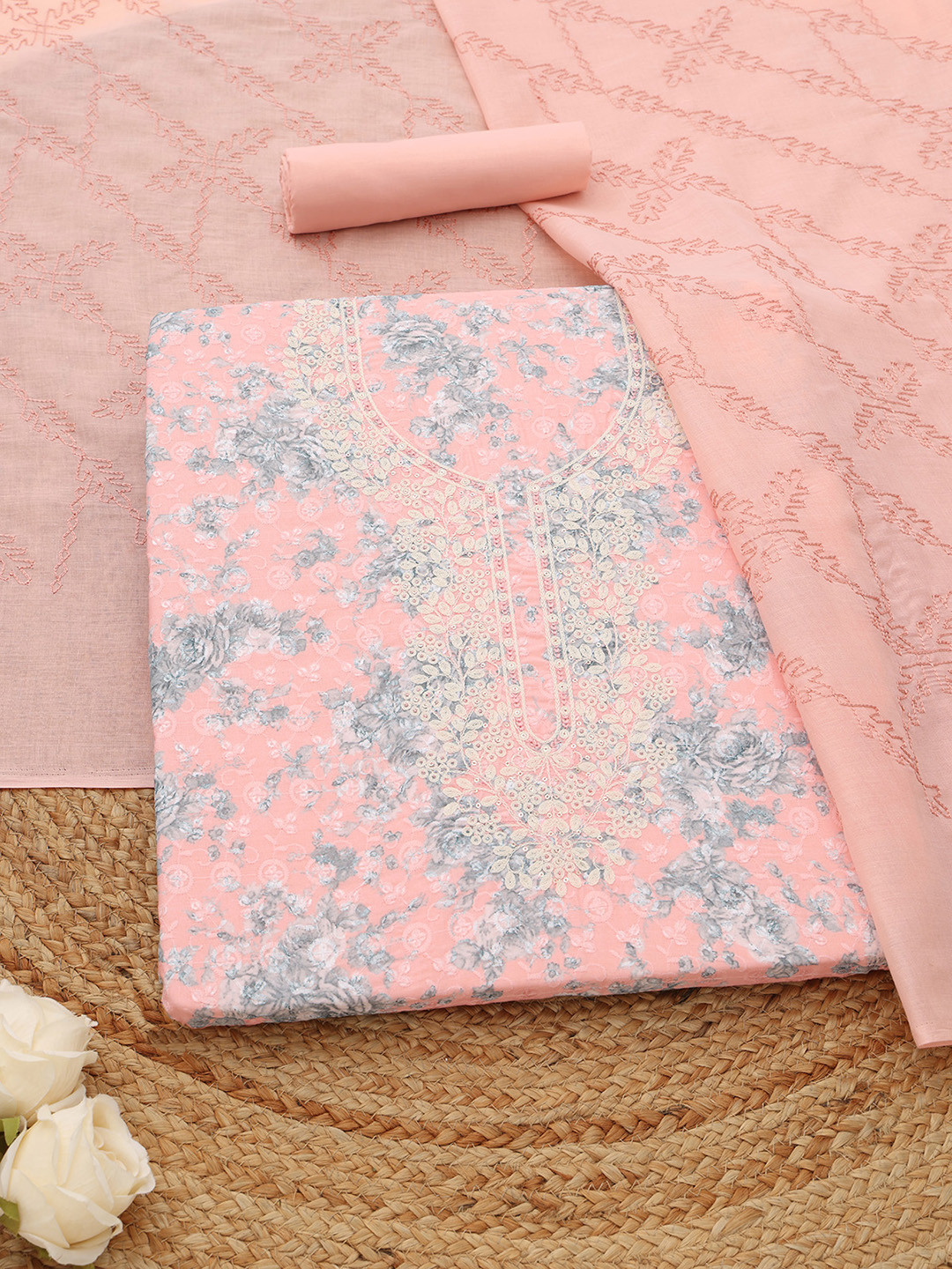 Soch Printed Unstitched Dress Material