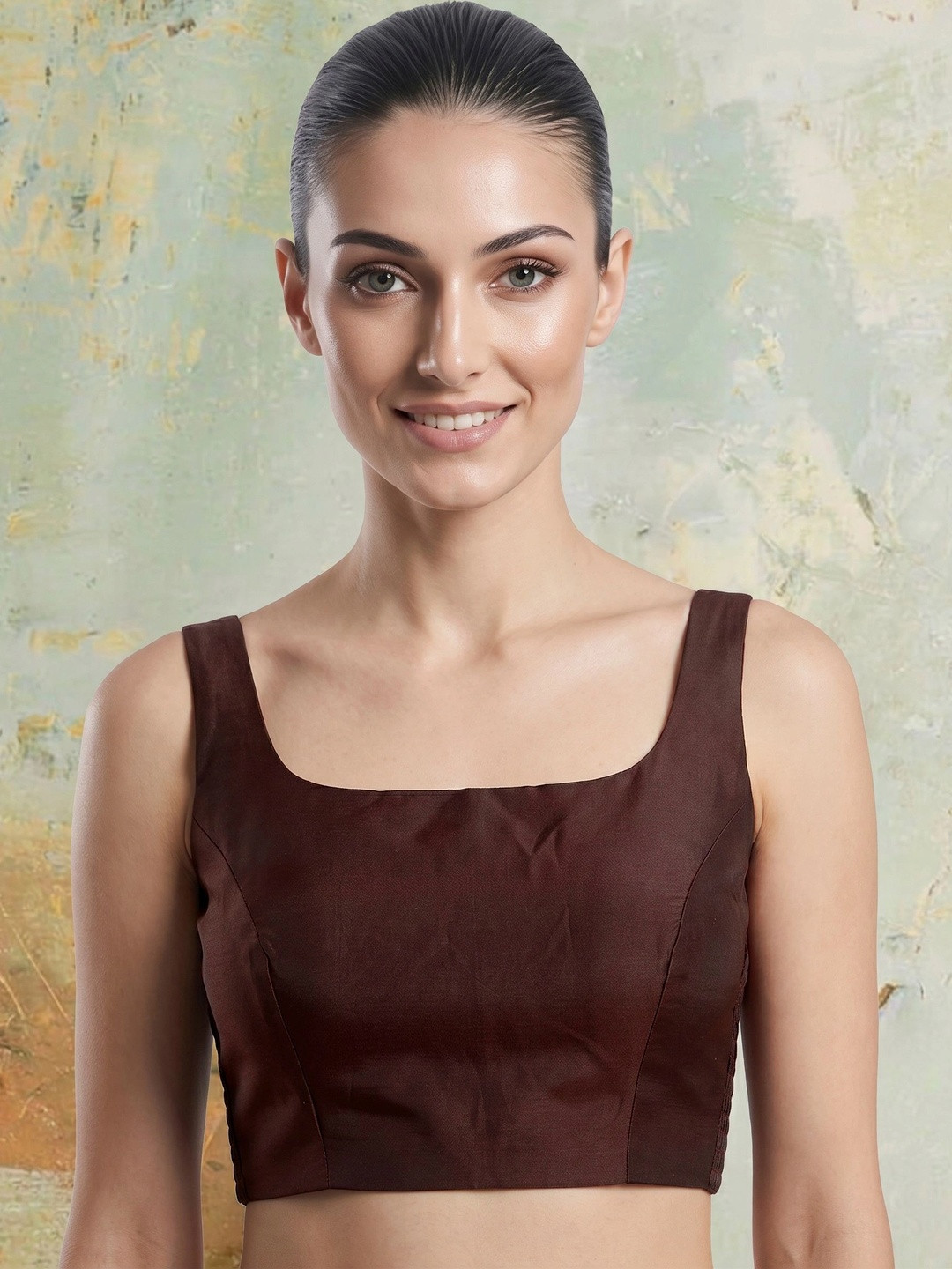 Tikhi Imli Solid Saree Blouse
