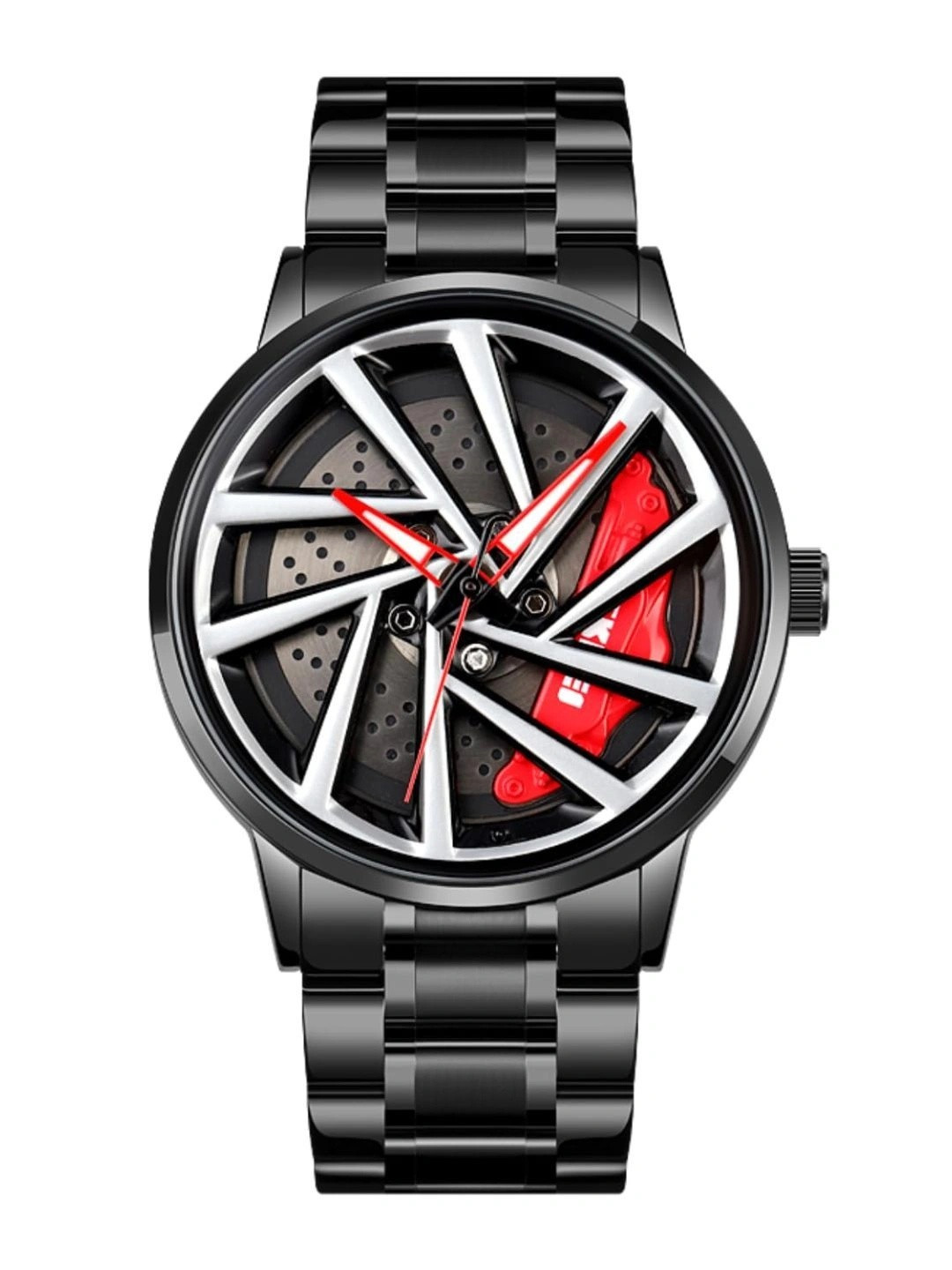 Skmei Men Dial & Stainless Steel Bracelet Style Straps Analogue Watch 1990C