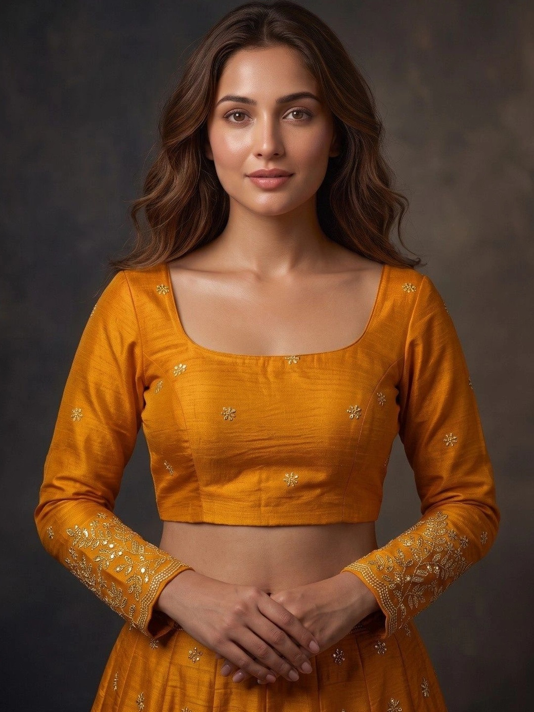 RAGHUVEER CREATION Embellished Sequinned Saree Blouse
