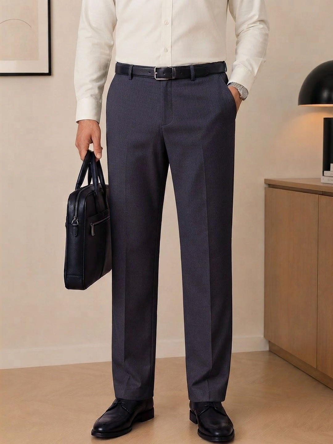 Oomph! Men Comfort Straight Fit Trousers