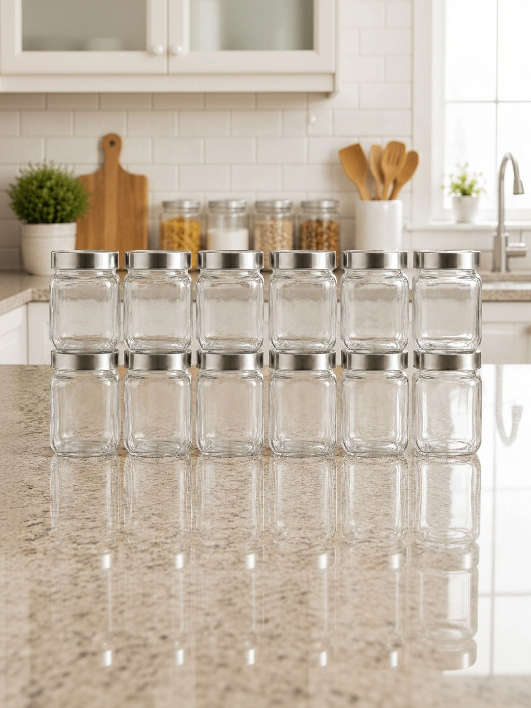 Aura Transparent 2026 Glass Jar Container