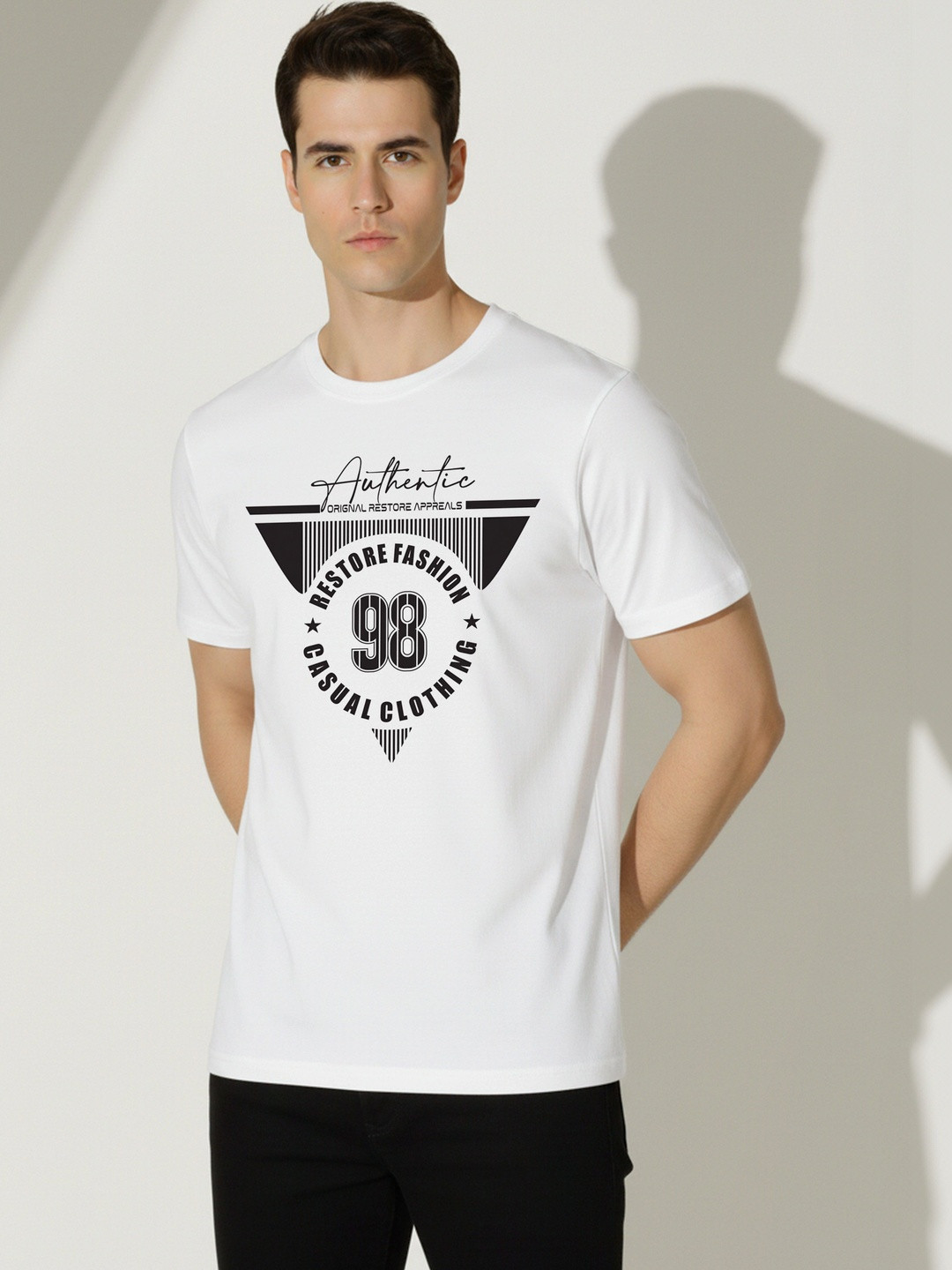 SKY HARBOAR Men Typography Printed T-shirt