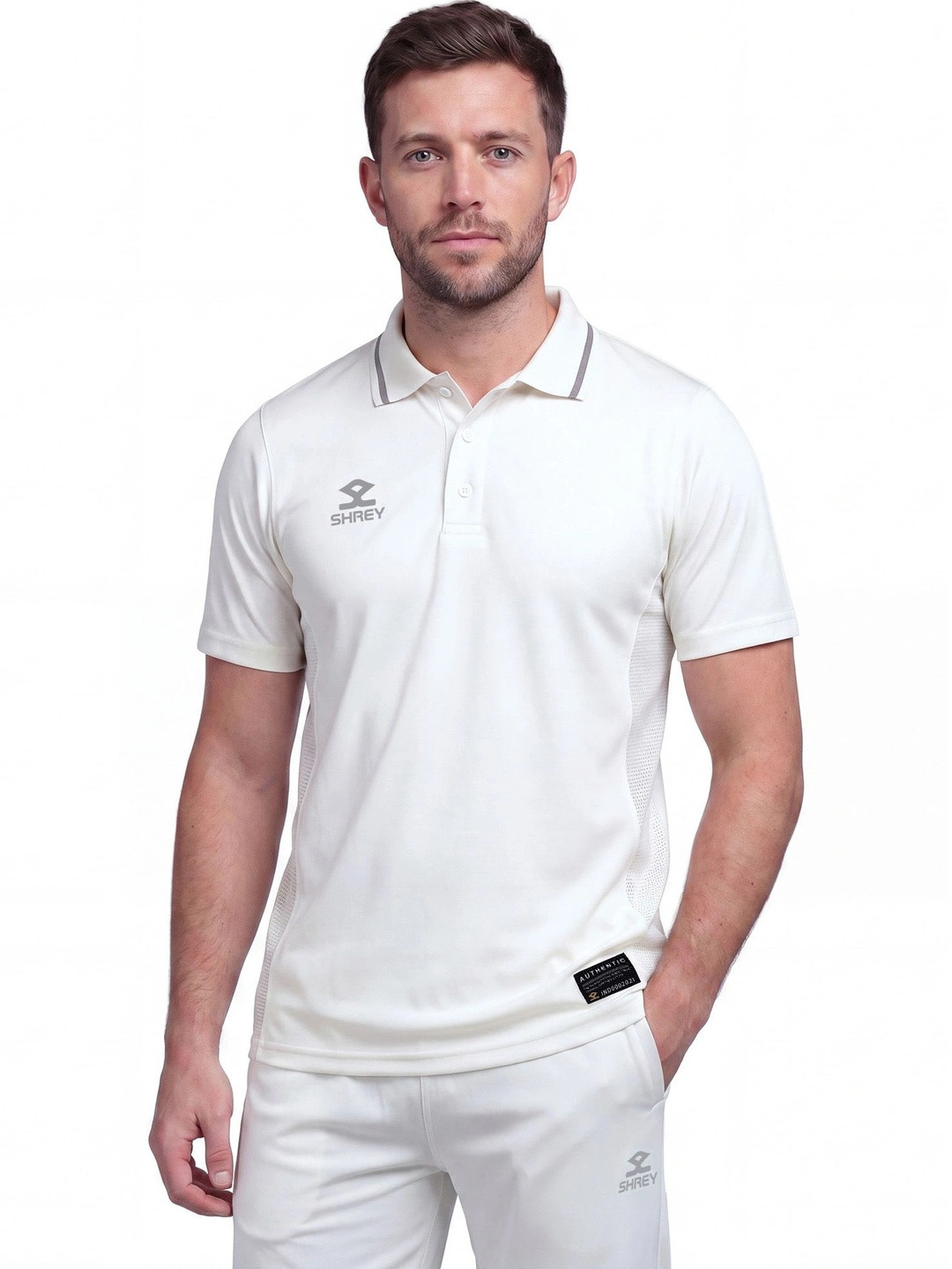 Shrey Cricket Premium Short Sleeves Polo Collar T-shirt